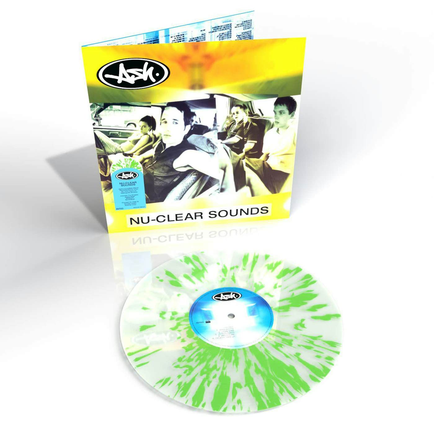 Ash Nu-Clear Sounds (Clear With Green Nuclear Splatter) Vinyl Record
