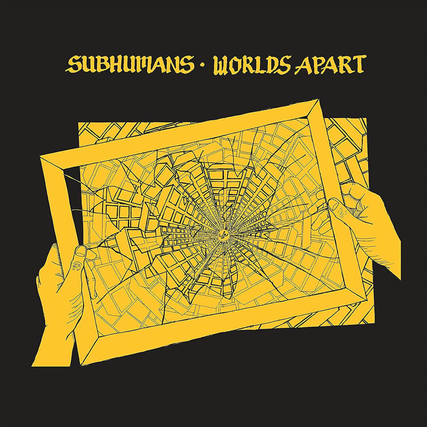 Subhumans Worlds Apart (Red) Vinyl Record