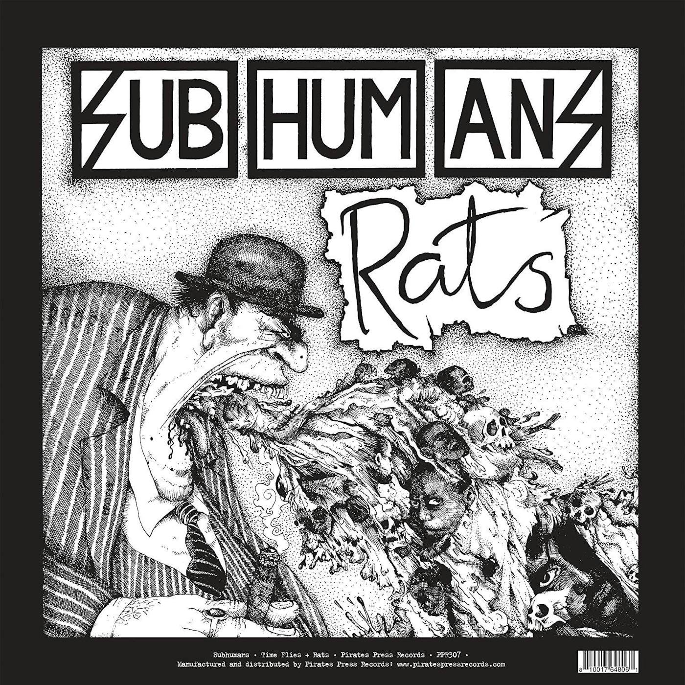 Subhumans Time Flies & Rats (Red) Vinyl Record