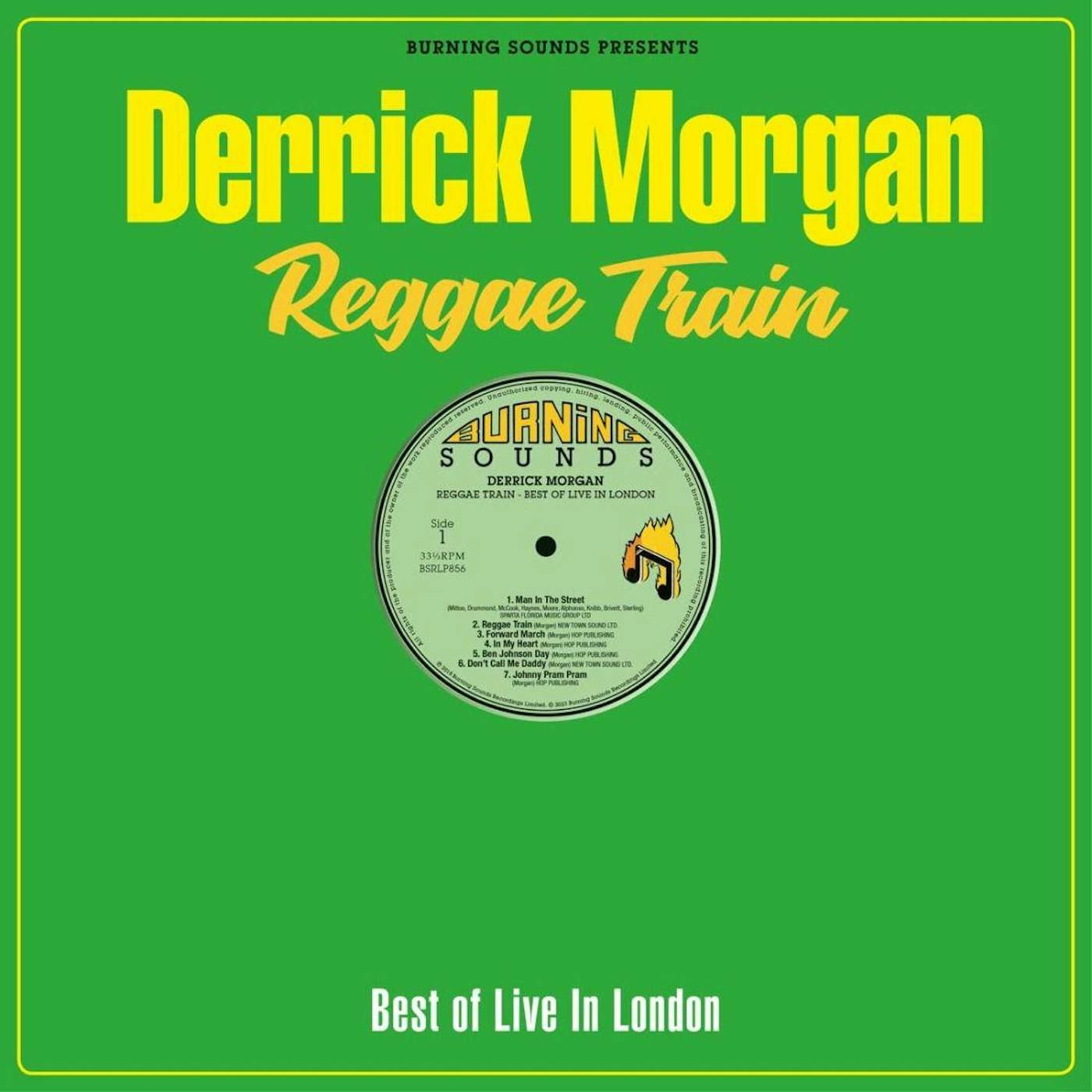 Derrick Morgan Reggae Train - Best Of Live In London Vinyl Record