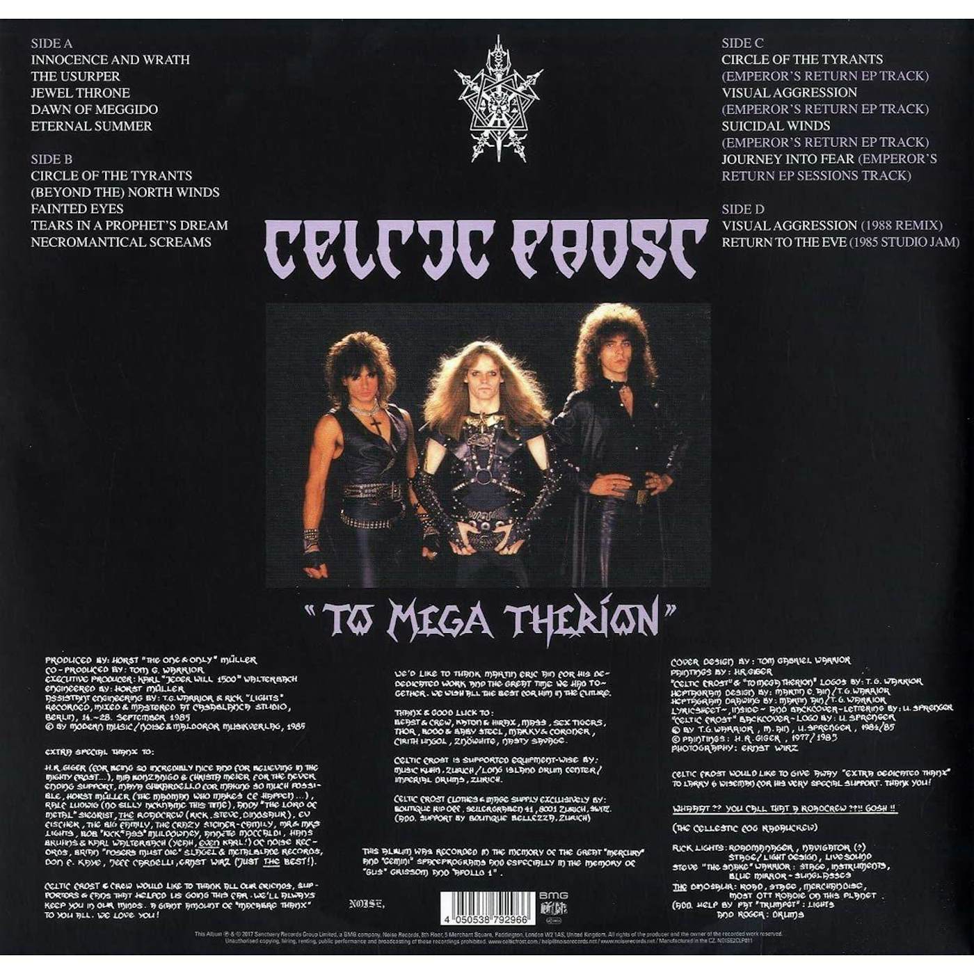 Celtic Frost To Mega Therion (2LP) Vinyl Record
