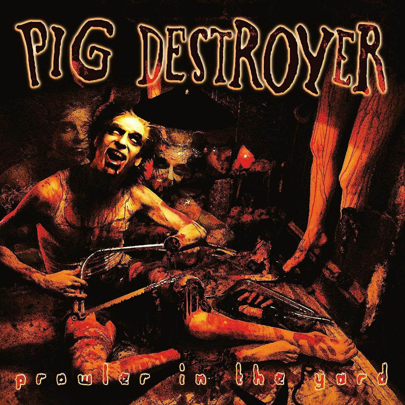 Pig Destroyer Prowler In The Yard (Orange & Black Smoke) Vinyl Record