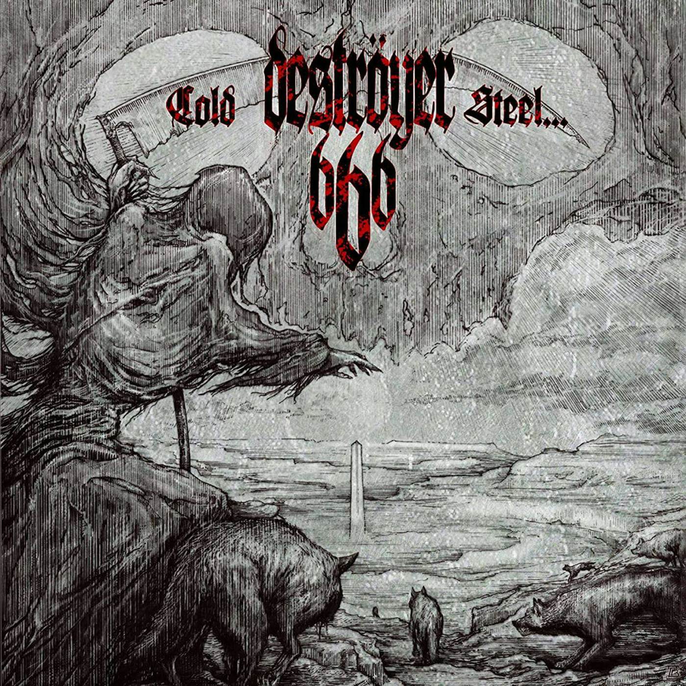Deströyer 666 Cold Steel For An Iron Age (Silver & Dark Green) Vinyl Record