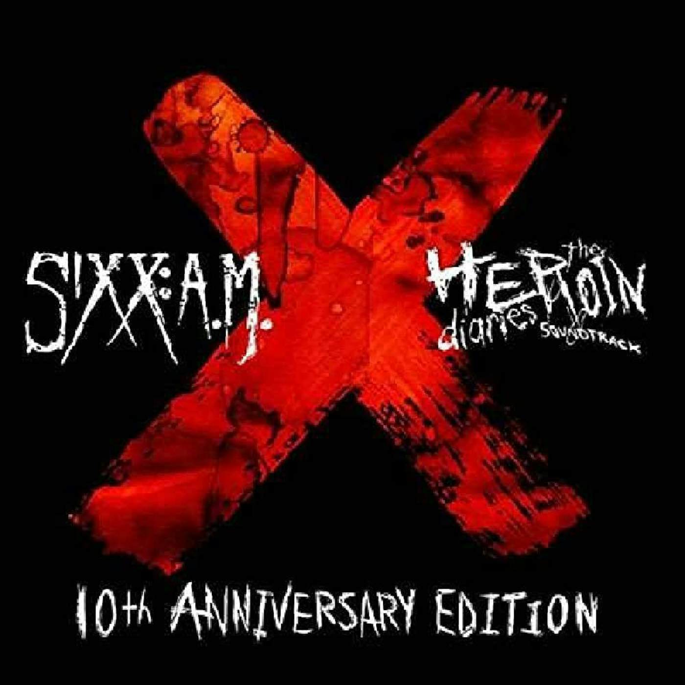 Sixx:A.M. HEROIN DIARIES SOUNDTRACK: 10TH ANNIVERSARY EDITION (COLORED VINYL/GATEFOLD) Vinyl Record