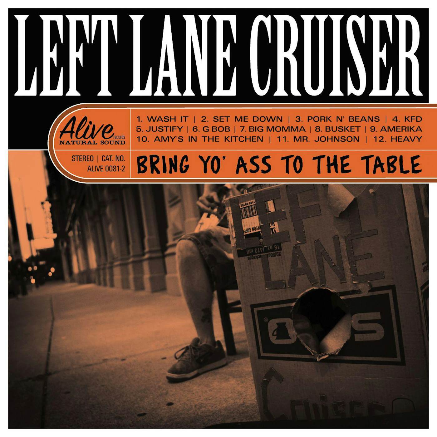 Left Lane Cruiser Bring Yo' Ass To The Table (Clear Orange) Vinyl Record