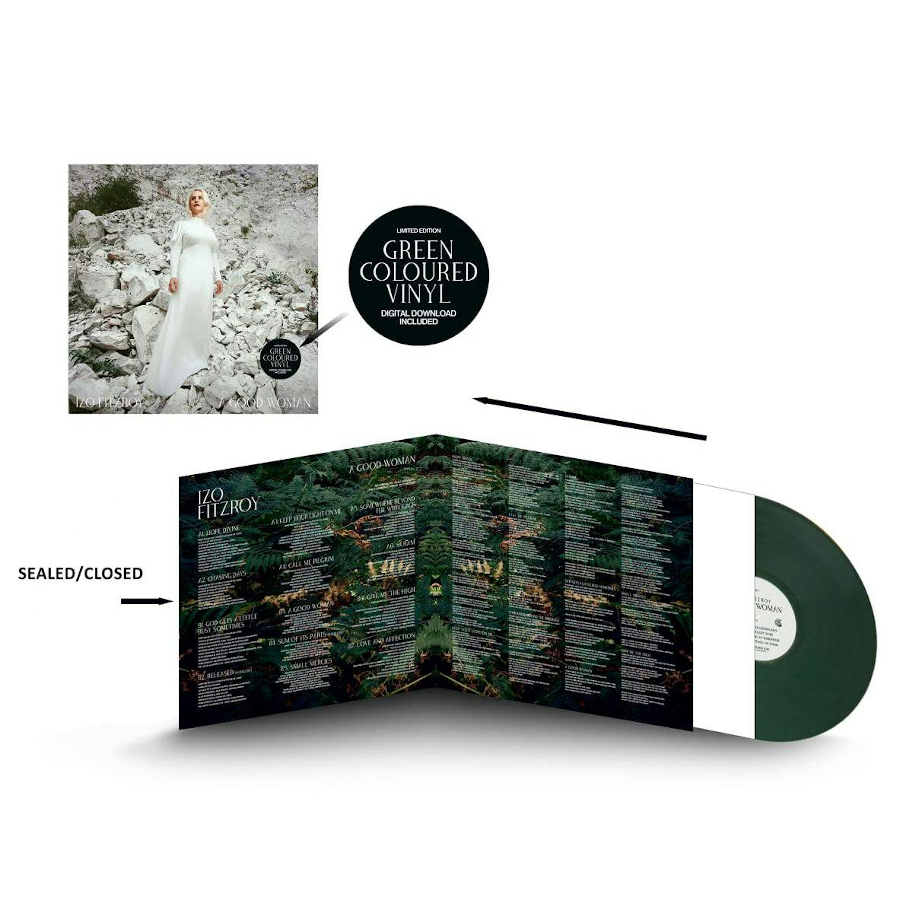 Izo FitzRoy Good Woman (Green Vinyl Record)