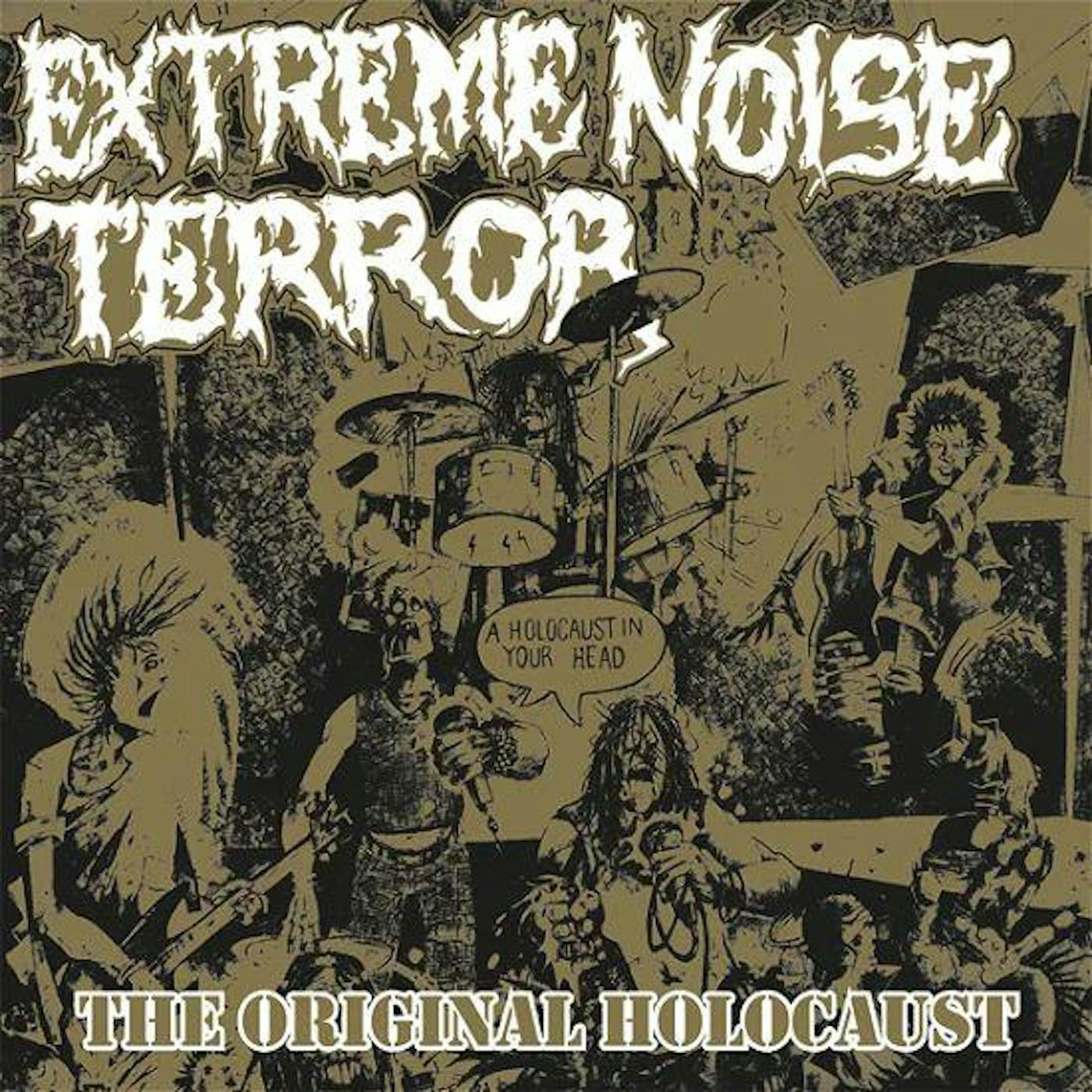 Extreme Noise Terror Holocaust In Your Head The Original Holocaust (Gold Vinyl Record)