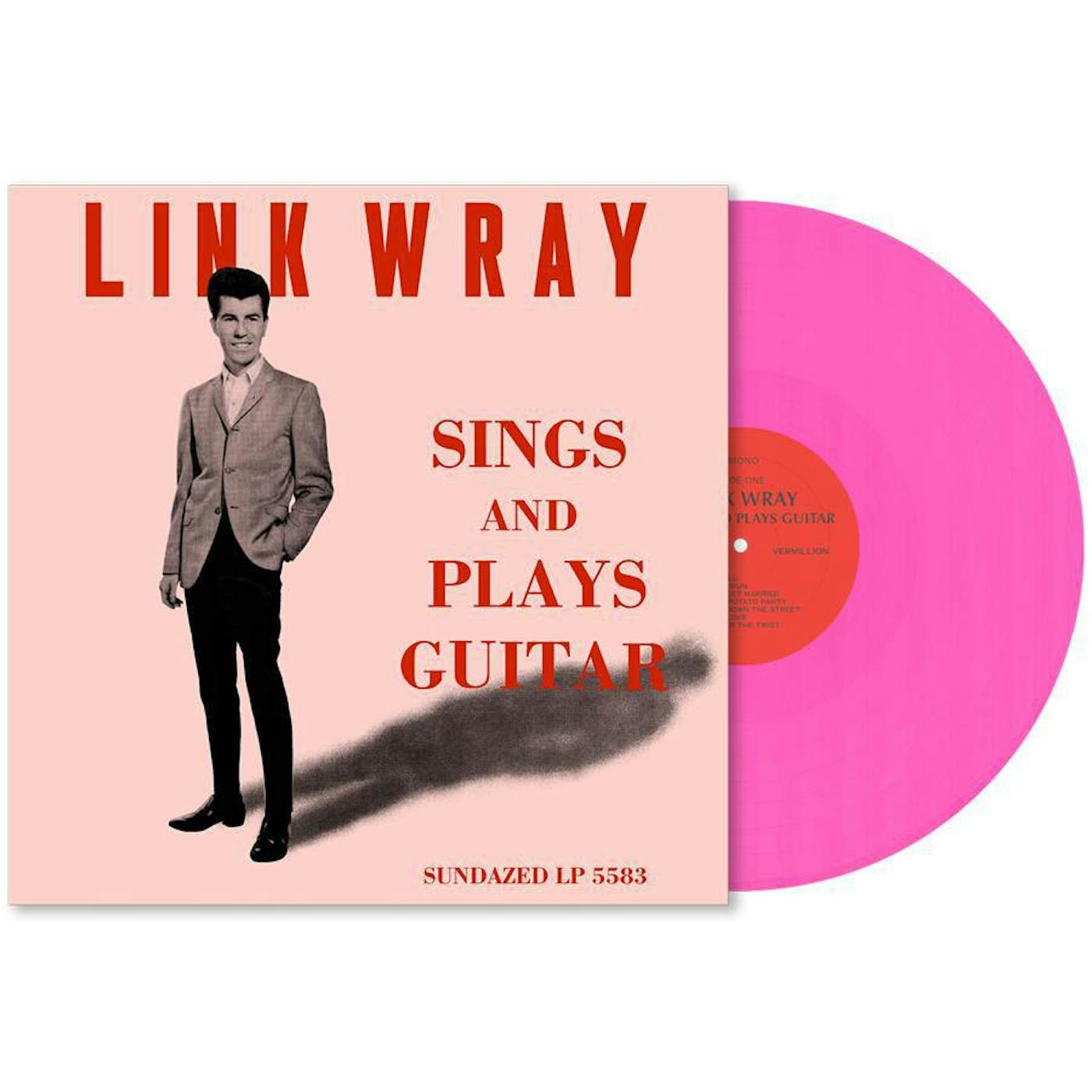 Link Wray SINGS & PLAYS GUITAR (PINK Vinyl Record)