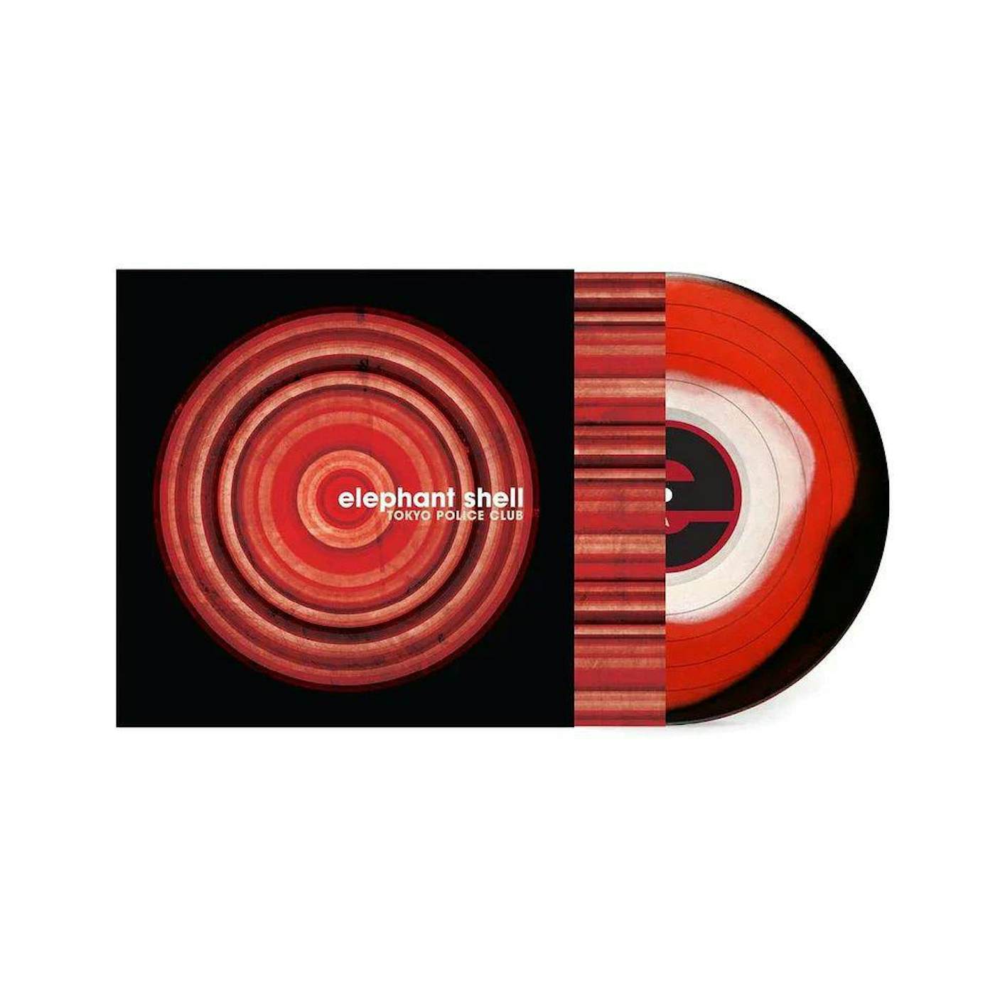 Tokyo Police Club Elephant Shell (Black, Red, & White Tri-color) Vinyl Record