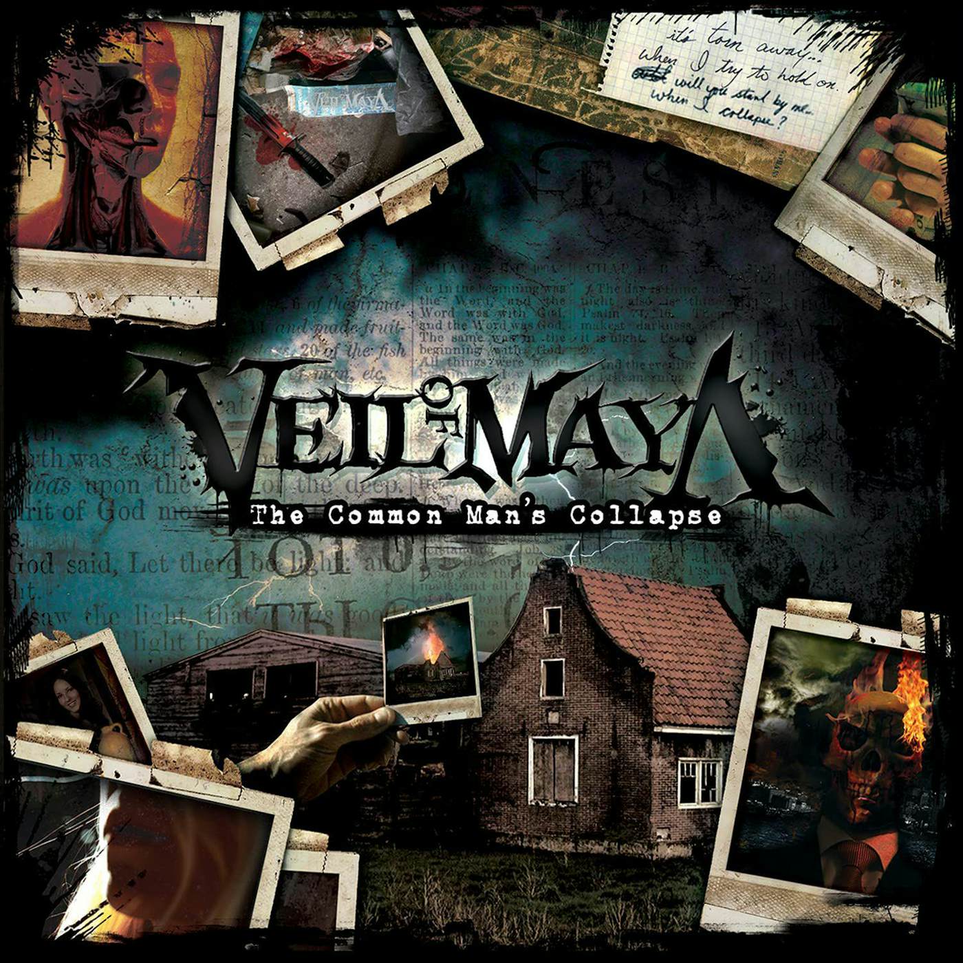 Veil Of Maya Common Man's Collapse (Blue & Gold With Black & White Splatter) Vinyl Record