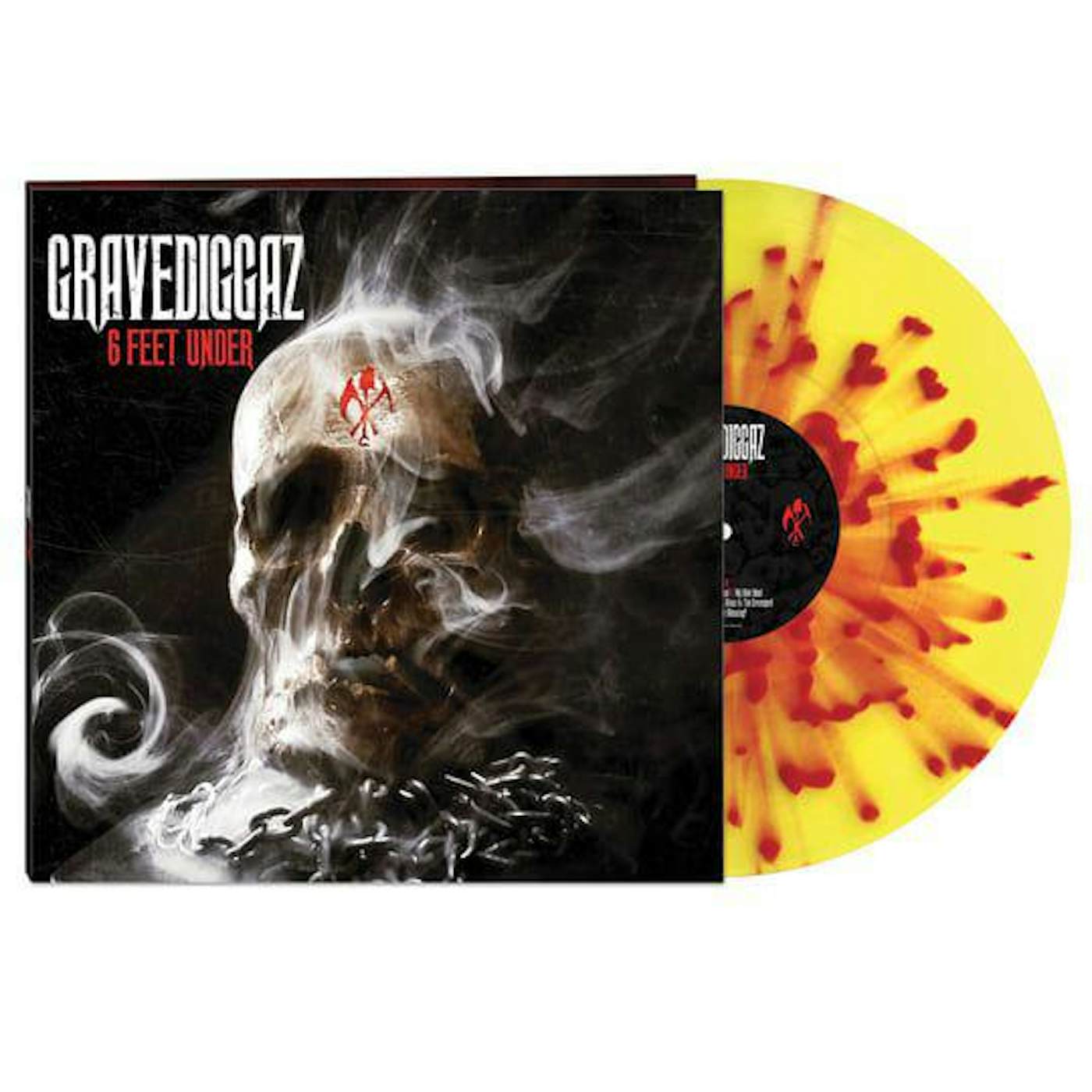 Gravediggaz 6 Feet Under (Yellow/Red Splatter) Vinyl Record