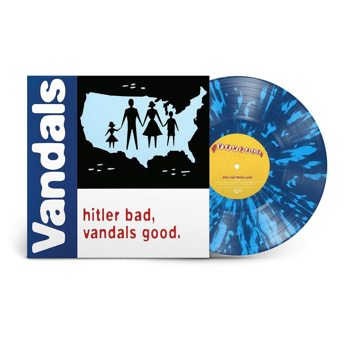 Hitler Bad, The Vandals  Good. (25th Anniversary Edition) (White/Blue Splatter) Vinyl Record