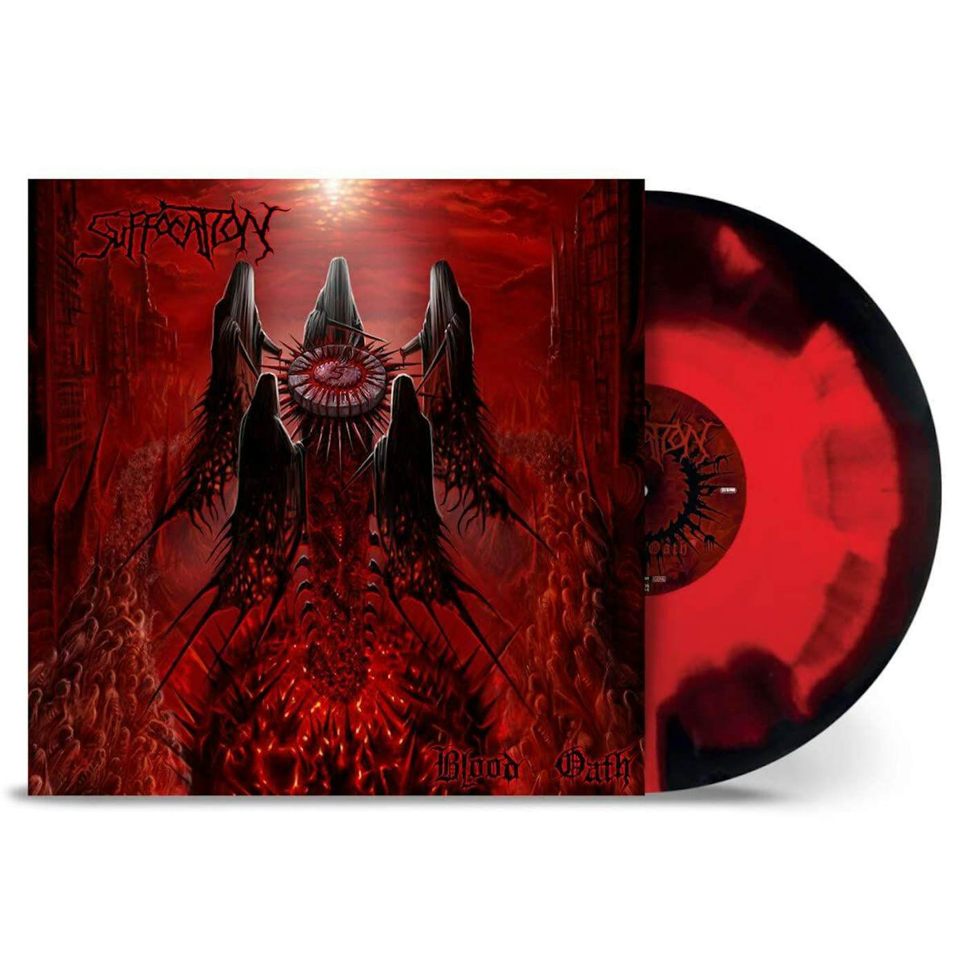 Suffocation Blood Oath (Red/Black Corona) Vinyl Record
