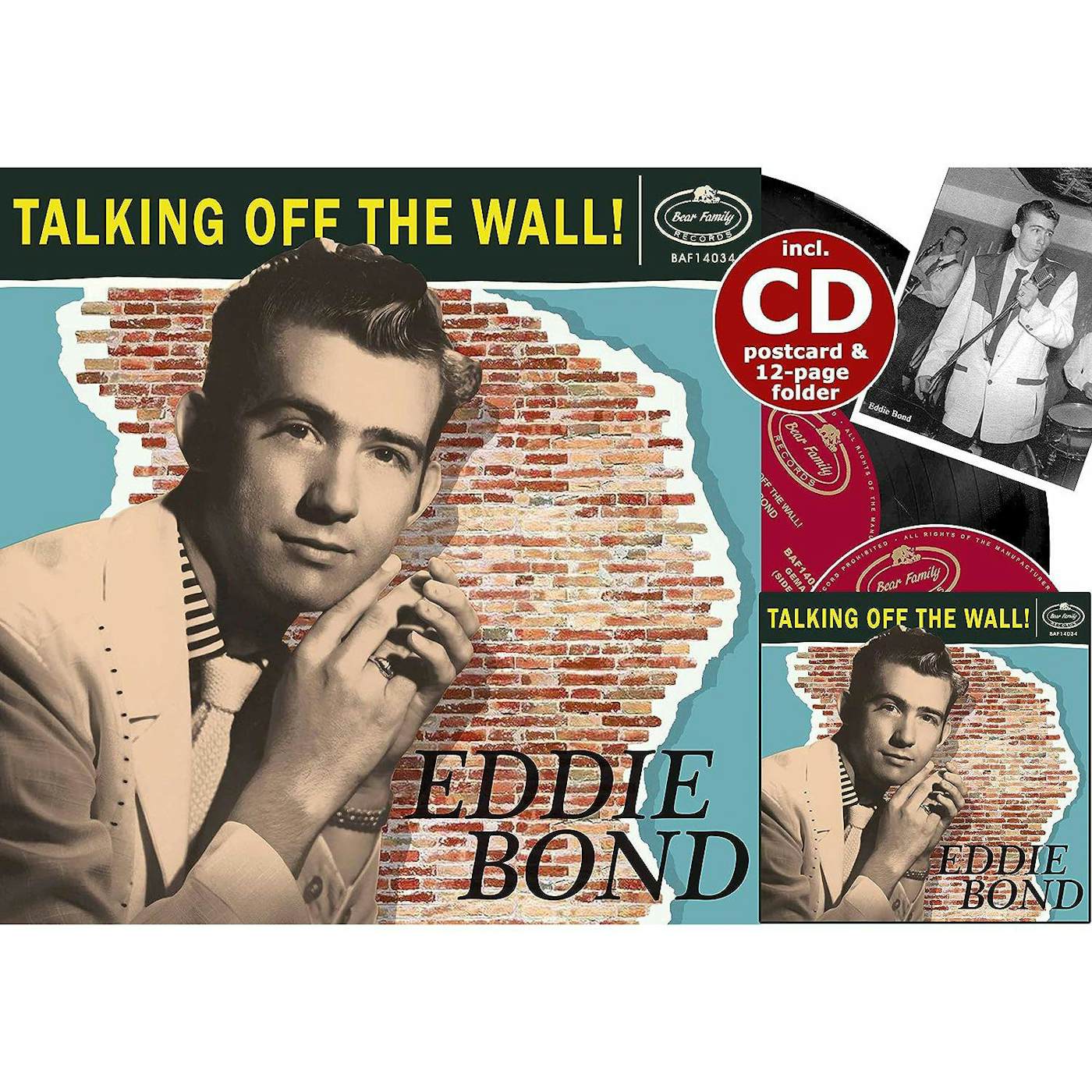 Eddie Bond Talking Off The Wall! (LP/CD) Vinyl Record