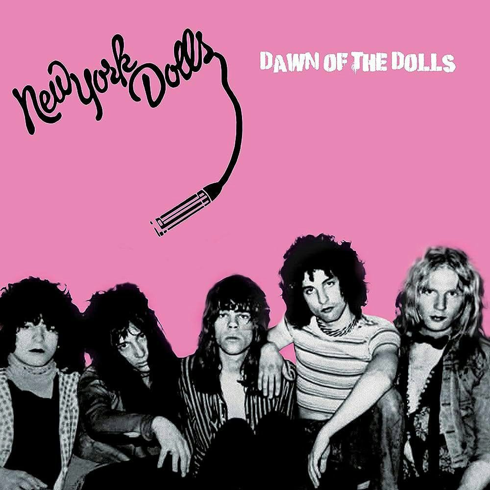 New York Dolls DAWN OF THE DOLLS - PINK/BLACK SPLATTER Vinyl Record