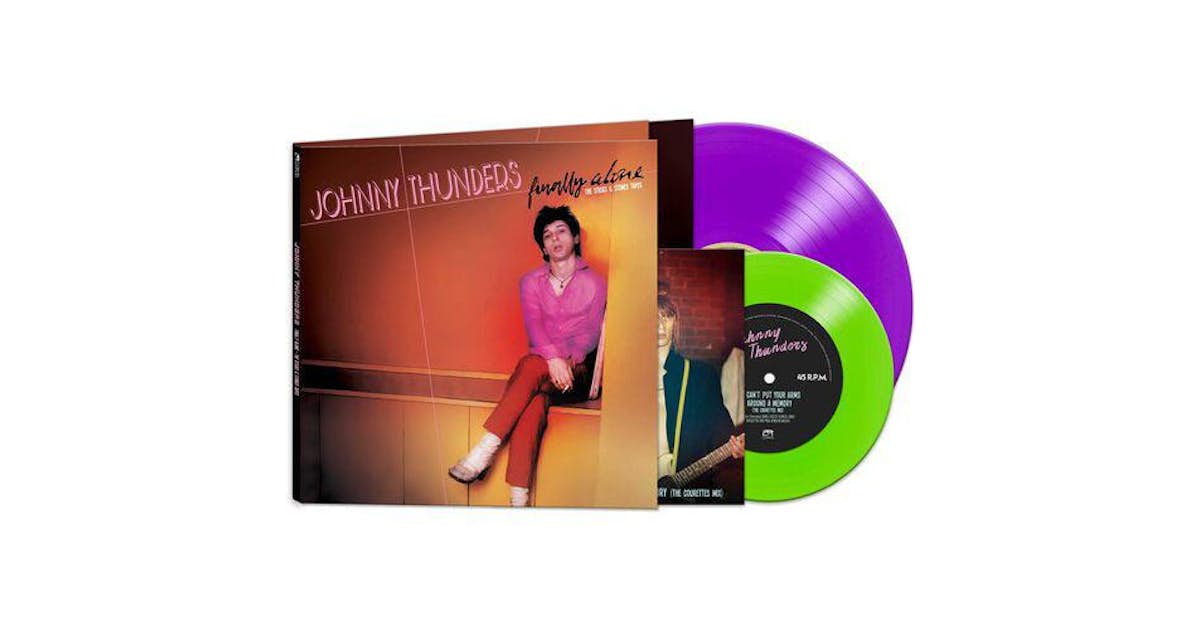 Johnny Thunders Finally Alone Purplegreen Vinyl Record