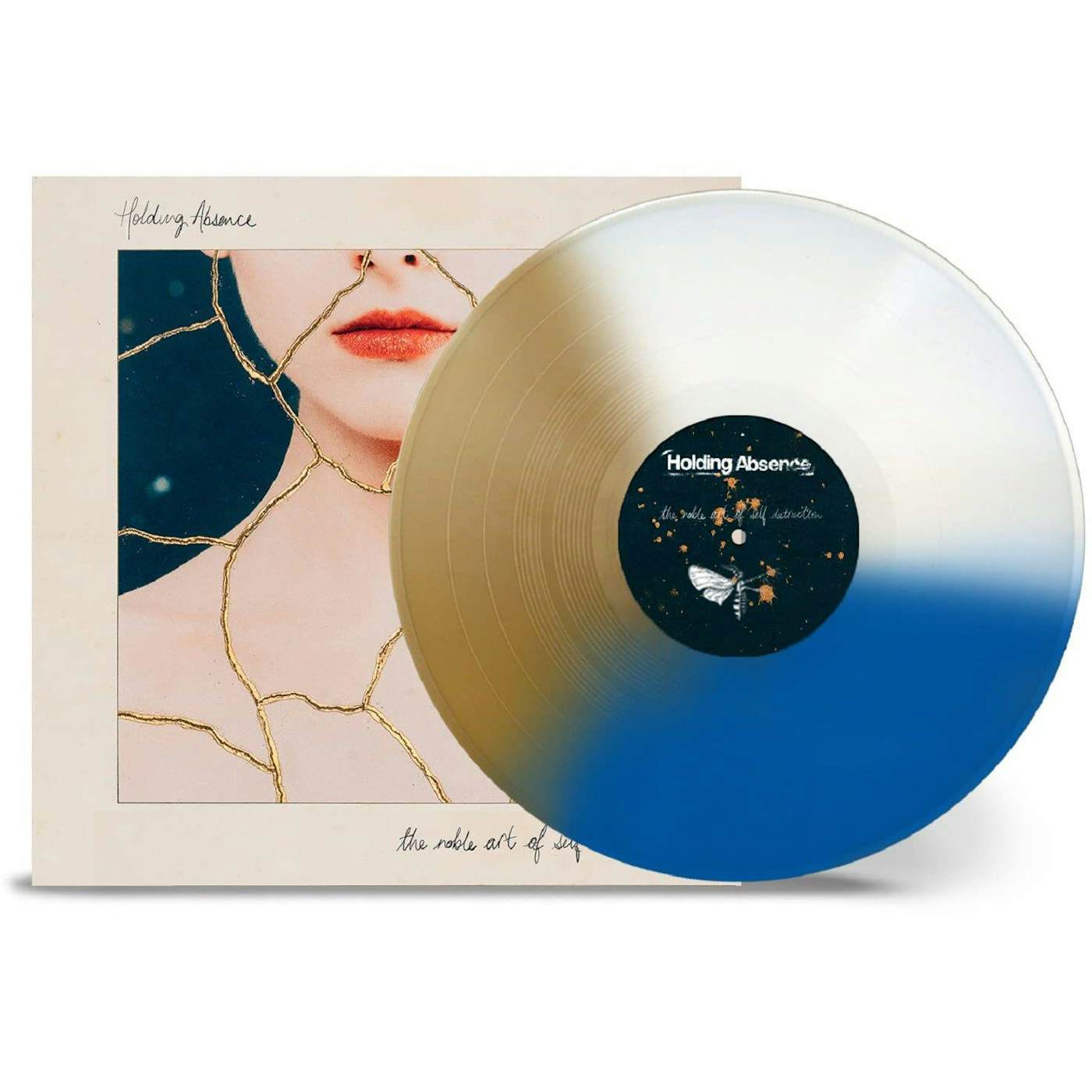 Holding Absence Noble Art Of Self Destruction (White/Gold/Blue) Vinyl Record
