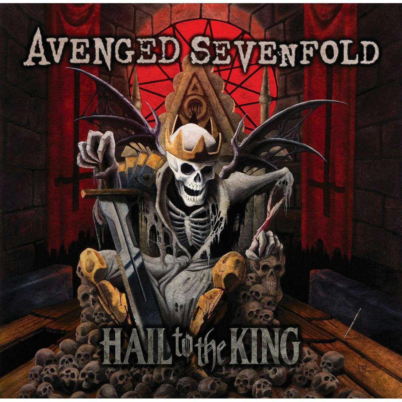 Avenged Sevenfold Hail To The King (X) (Gold/2LP) Vinyl Record