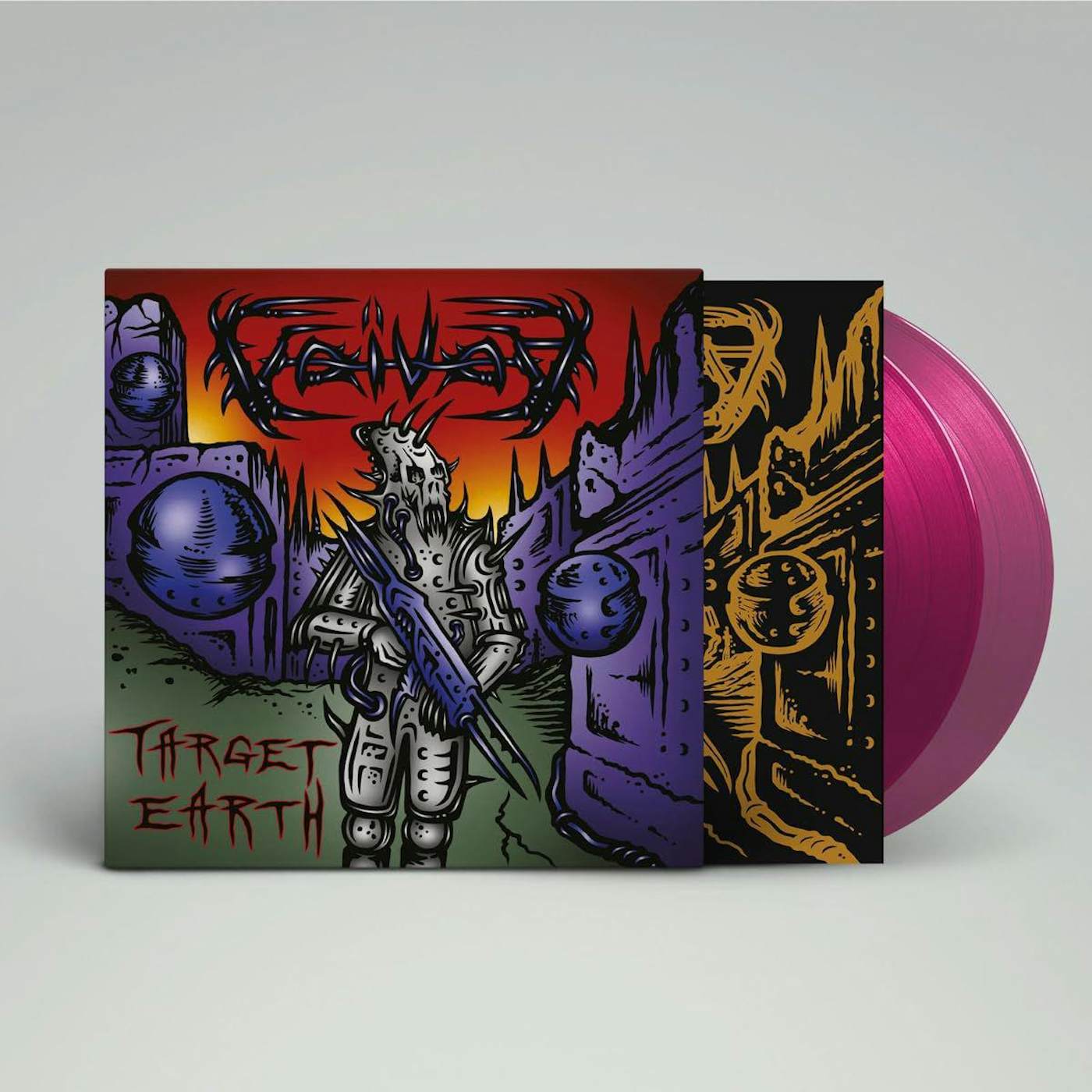 Voivod Target Earth (Magenta) Vinyl Record
