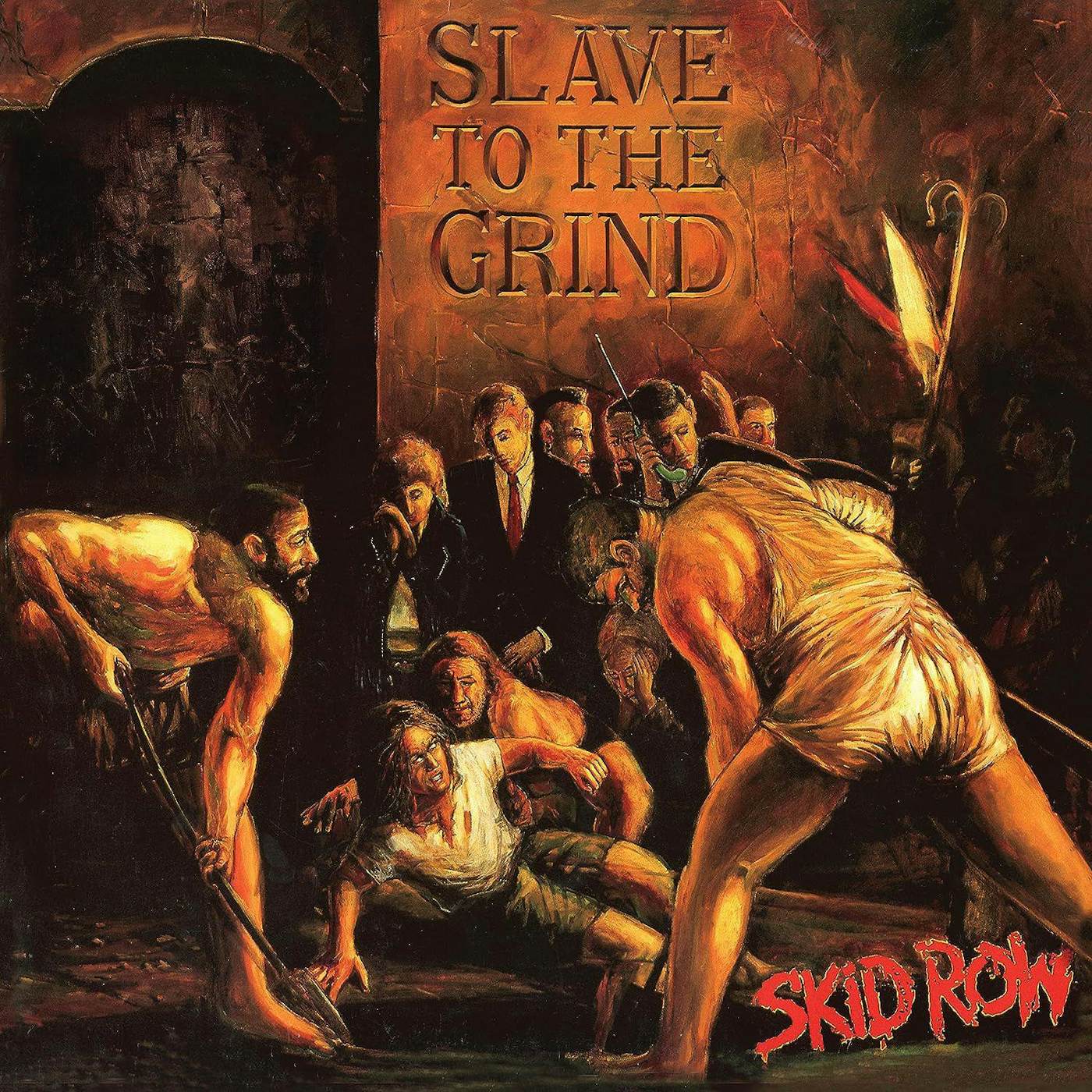 Skid Row Slave To The Grind (Orange & Black Marble/2LP) Vinyl Record