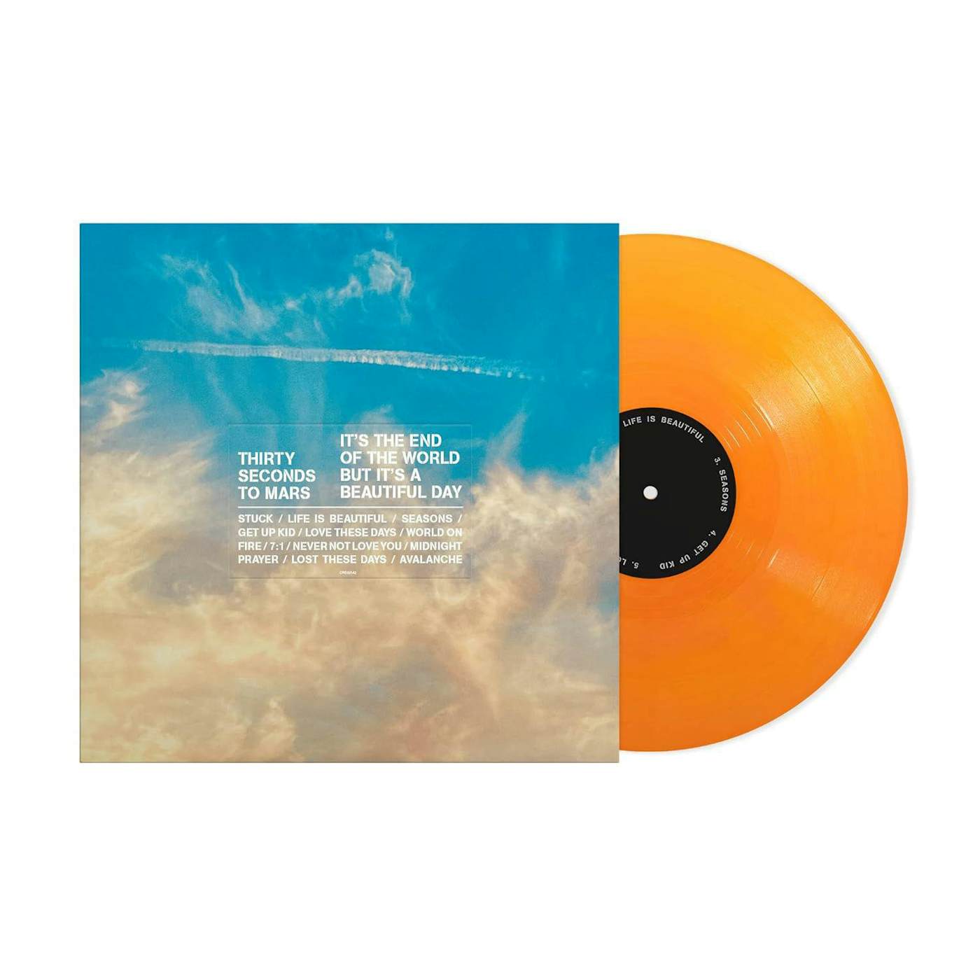 Thirty Seconds To Mars It's The End Of The World But It's A Beautiful Day (Tangerine Vinyl) Vinyl Record