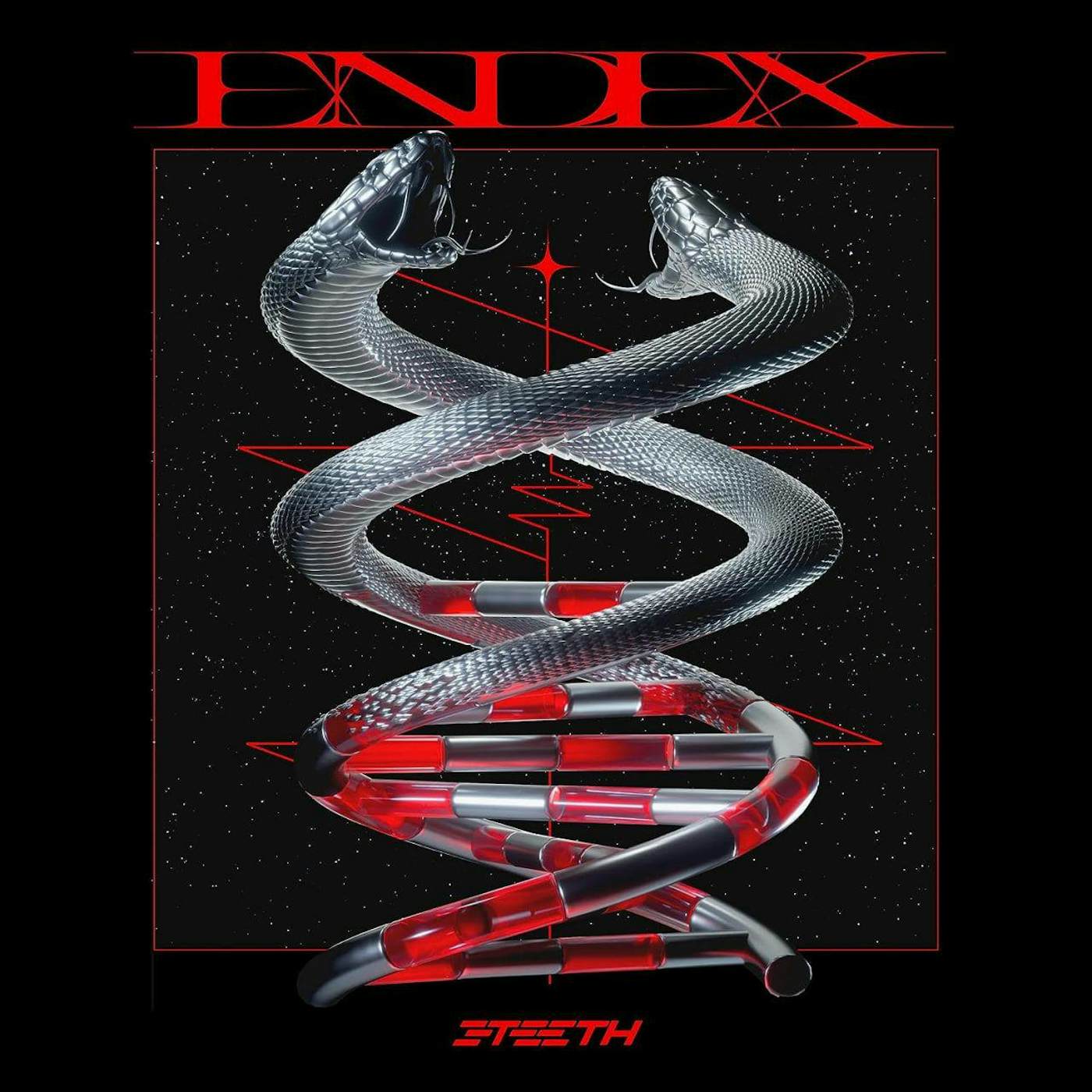 3TEETH Endex (Red Smoke) Vinyl Record