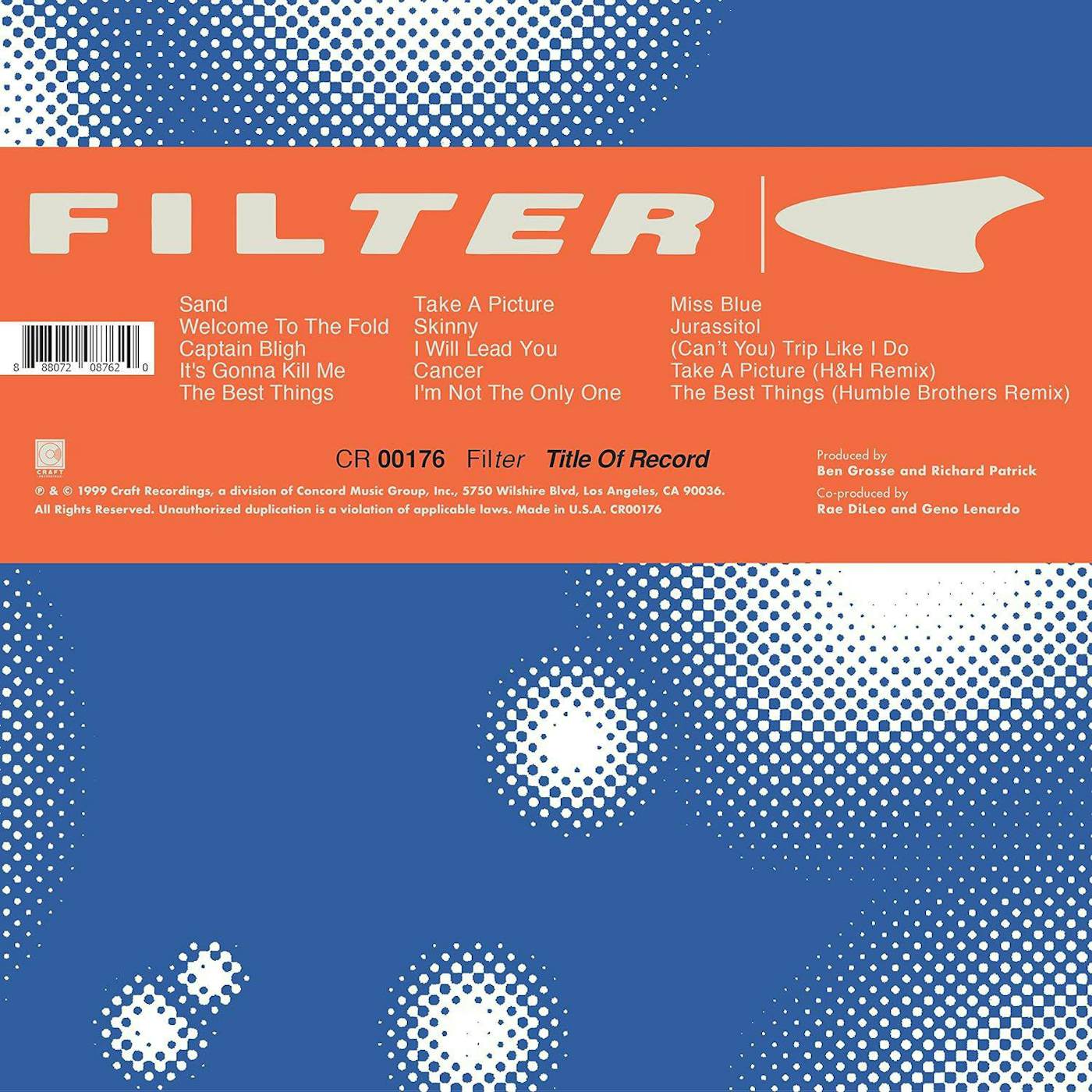 Filter Title Of Record (2LP) Vinyl Record