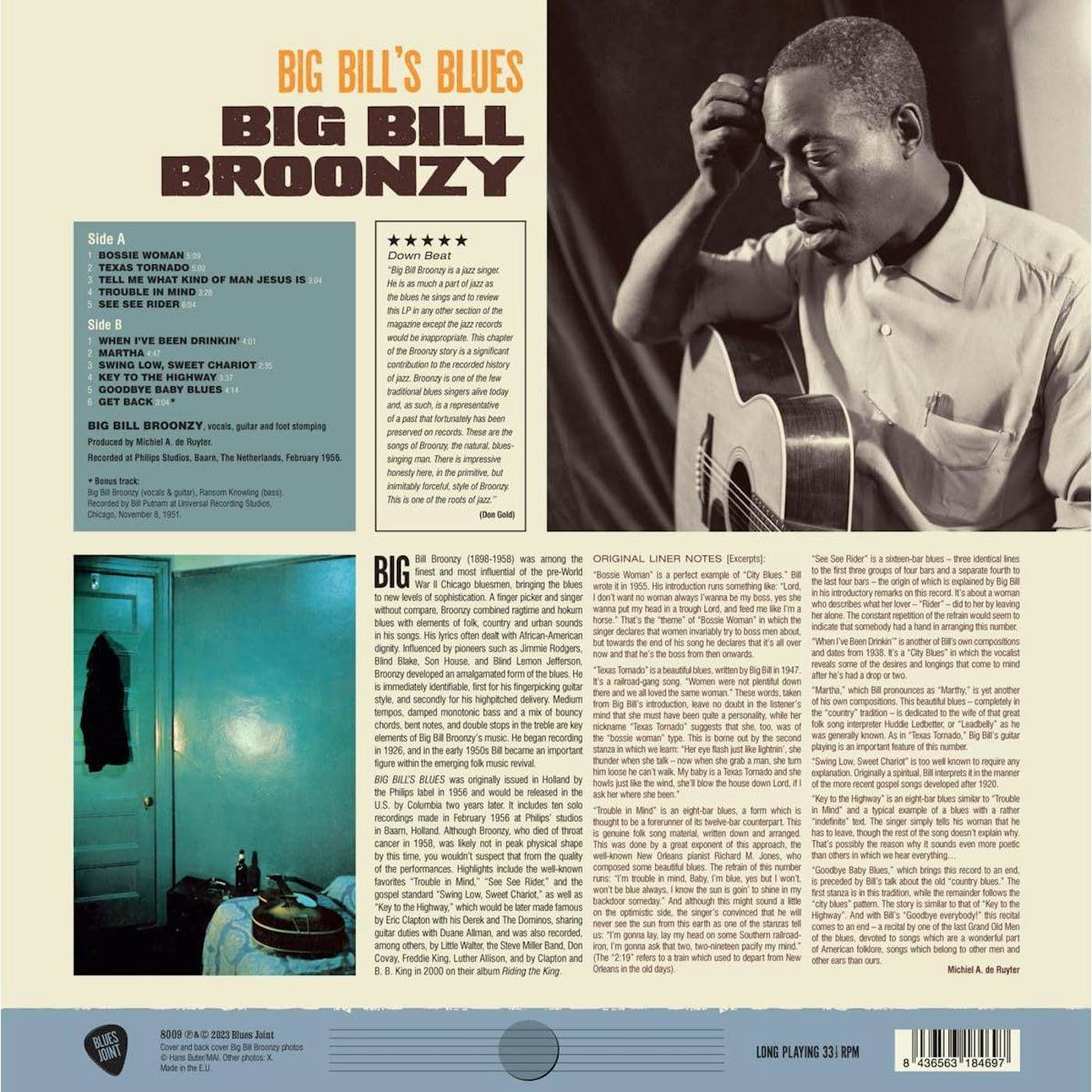 Big Bill Broonzy Big Bill's Blues (Limited/180g/ with Bonus Track) Vinyl Record