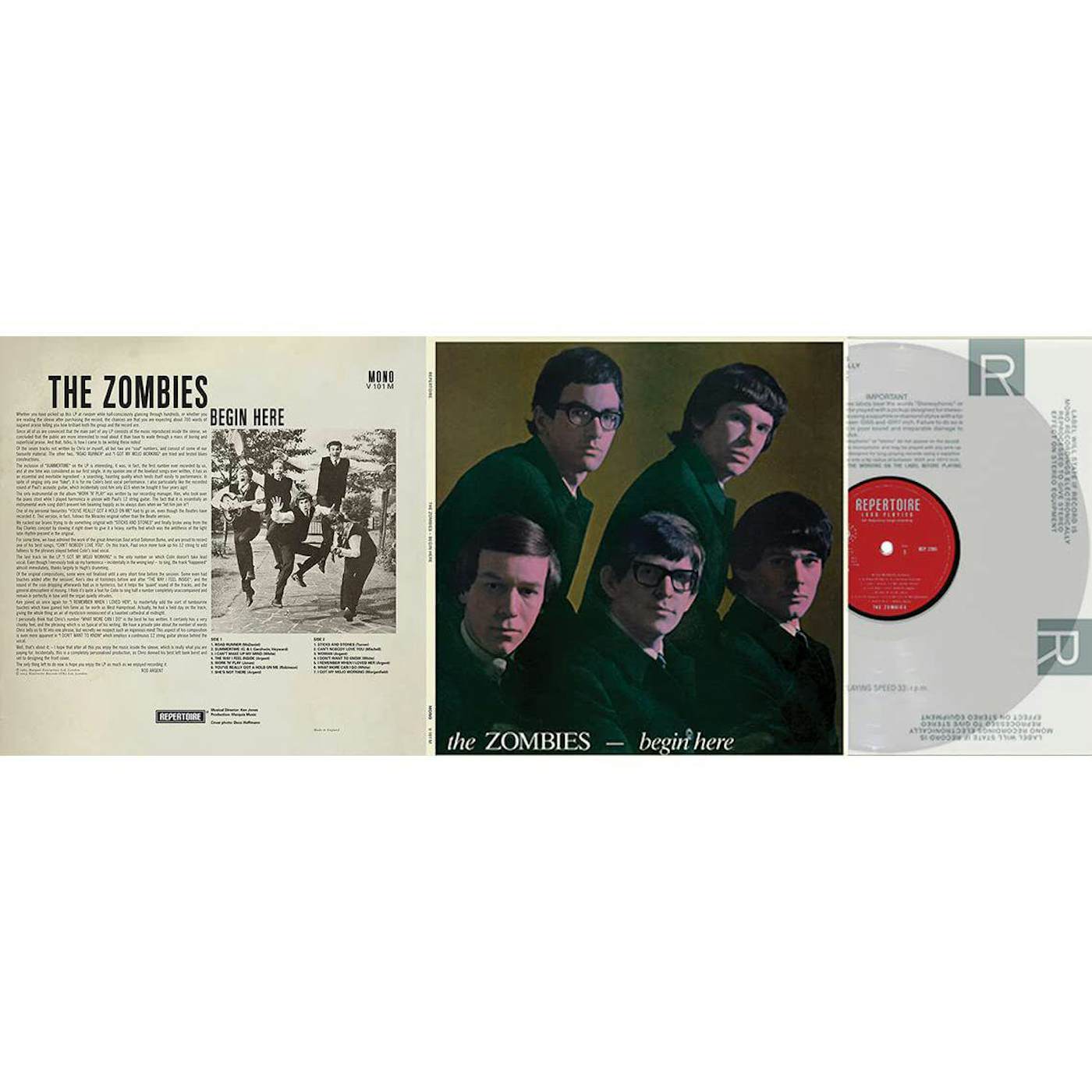 The Zombies BEGIN HERE (COLOR VINYL) Vinyl Record