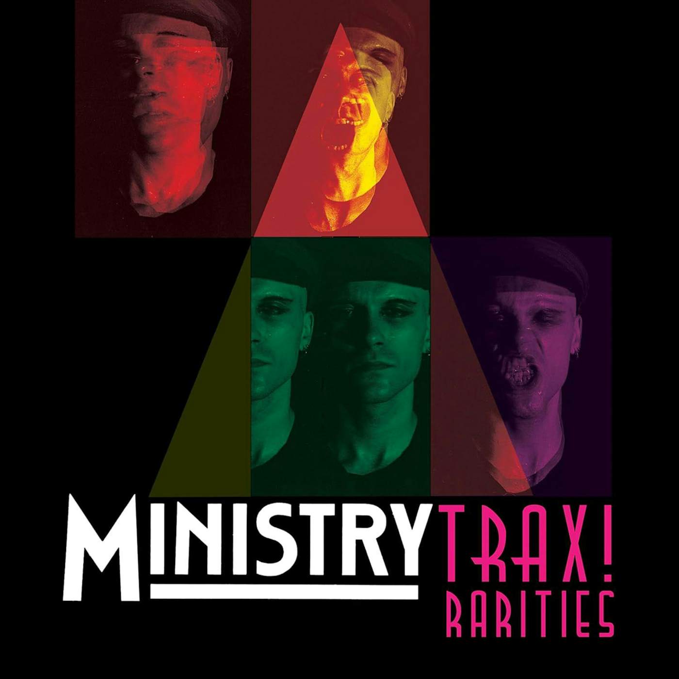 Ministry Trax Rarities (Black/White/Magenta Splatter) Vinyl Record