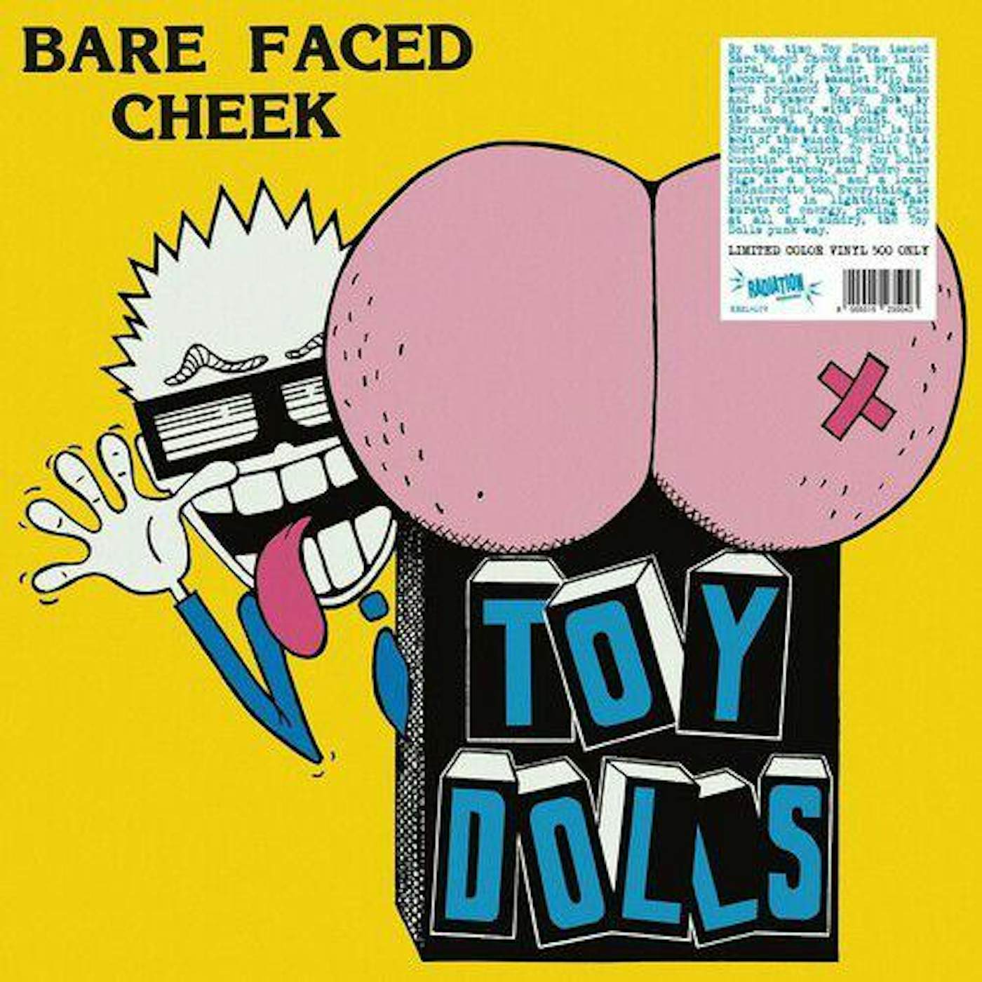 The Toy Dolls Bare Faced Cheek (Blue) Vinyl Record