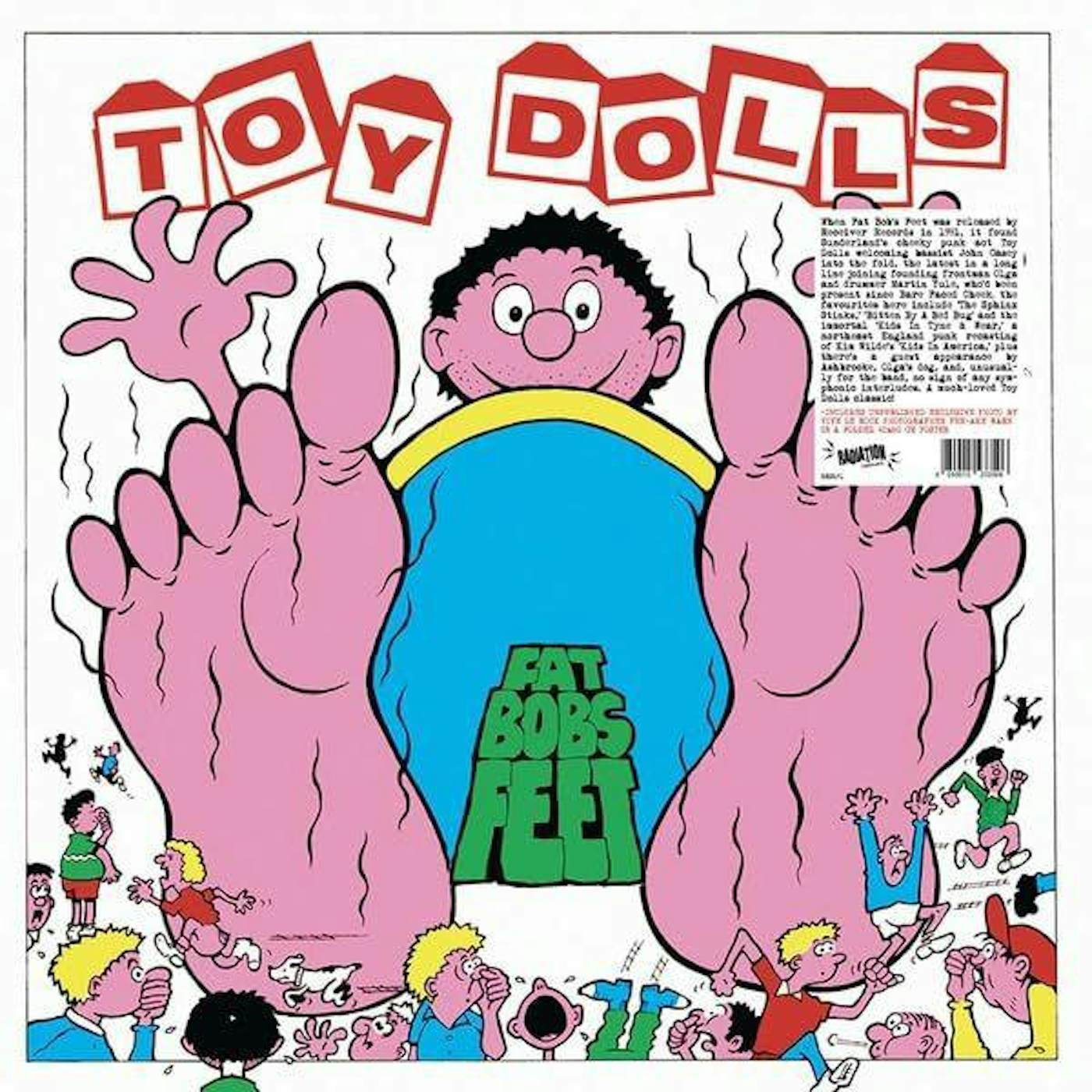 The Toy Dolls Fat Bobs Feet (Blue) Vinyl Record