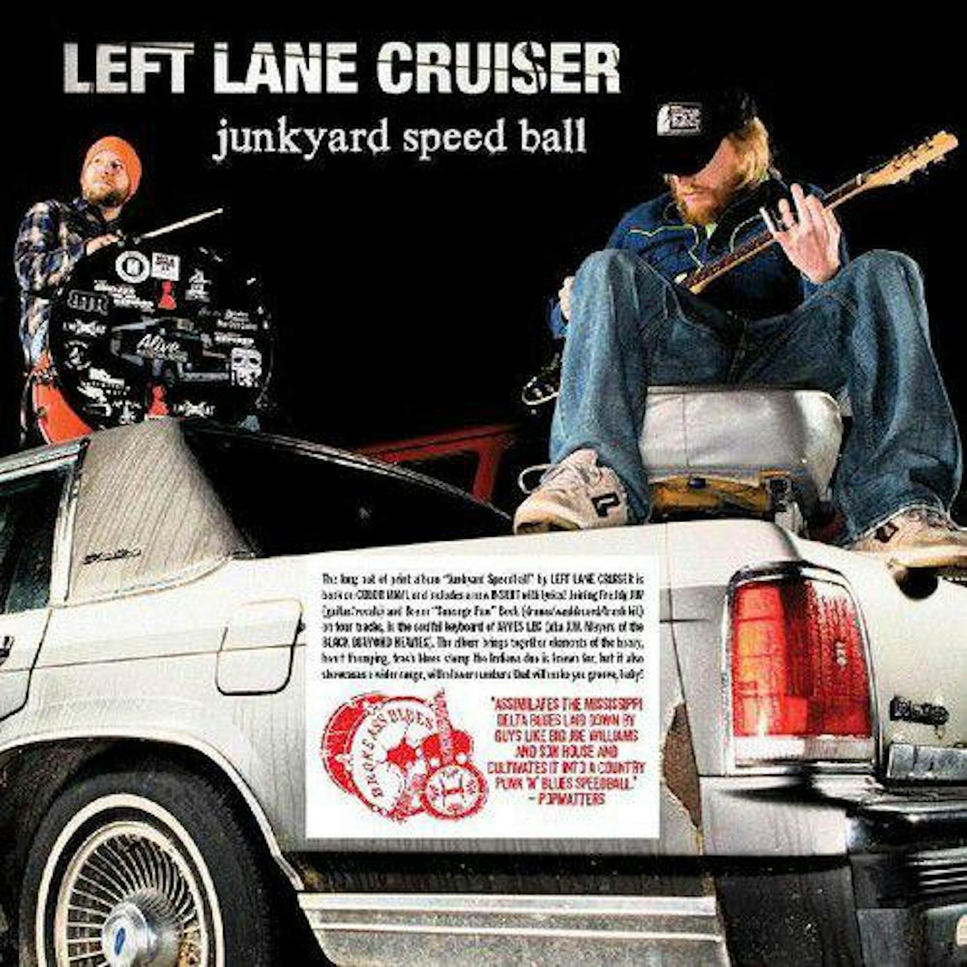 Left Lane Cruiser Junkyard Speedball (Red & Black Smash) Vinyl Record