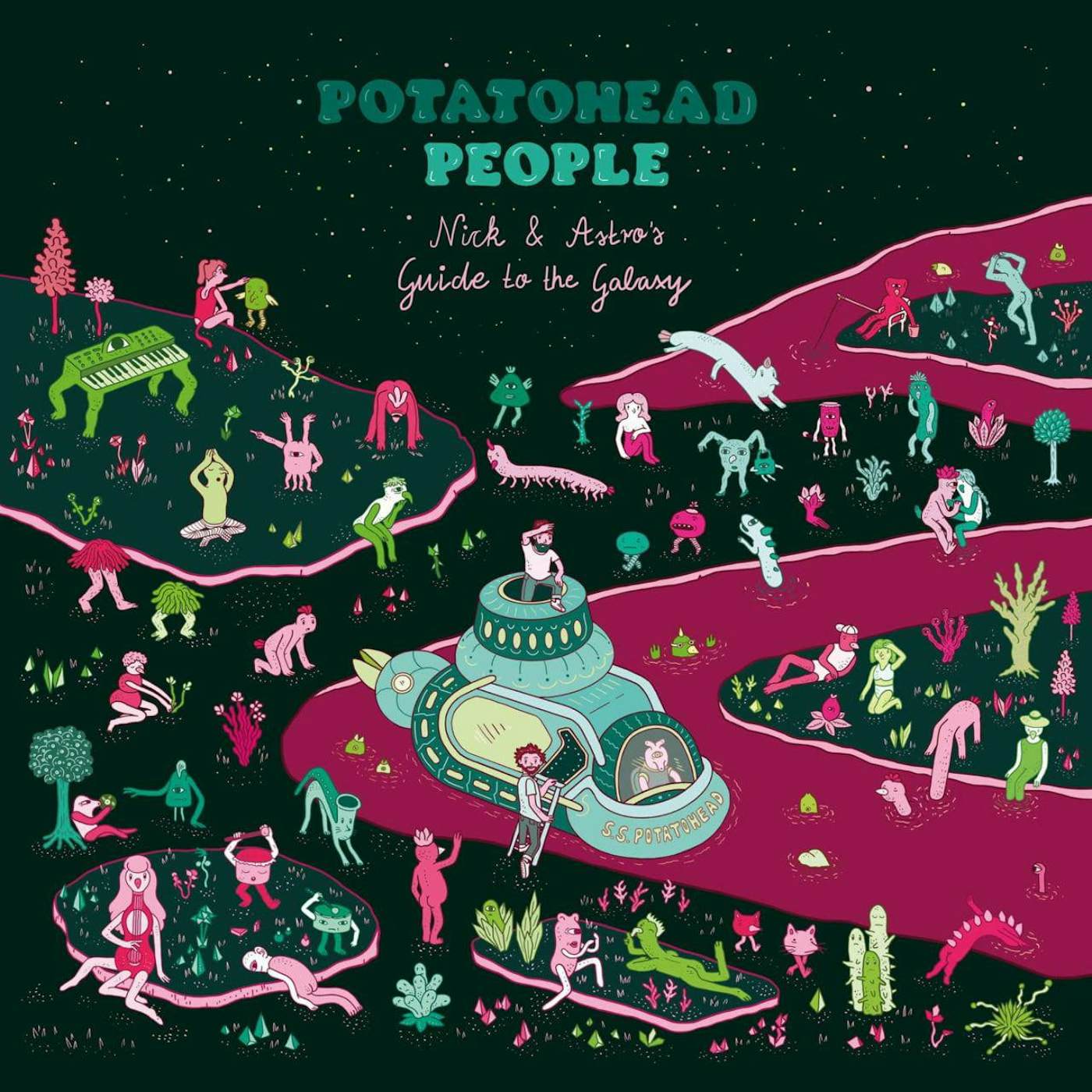 Potatohead People Nick & Astro's Guide To The Galaxy (Red & Black Swirl) Vinyl Record