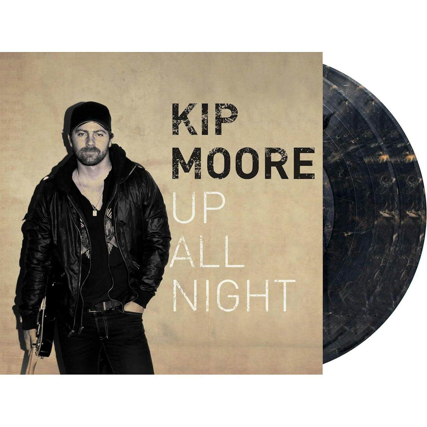 Kip Moore Up All Night (Black/Gold Swirl Vinyl) (Deluxe Edition) Vinyl Record