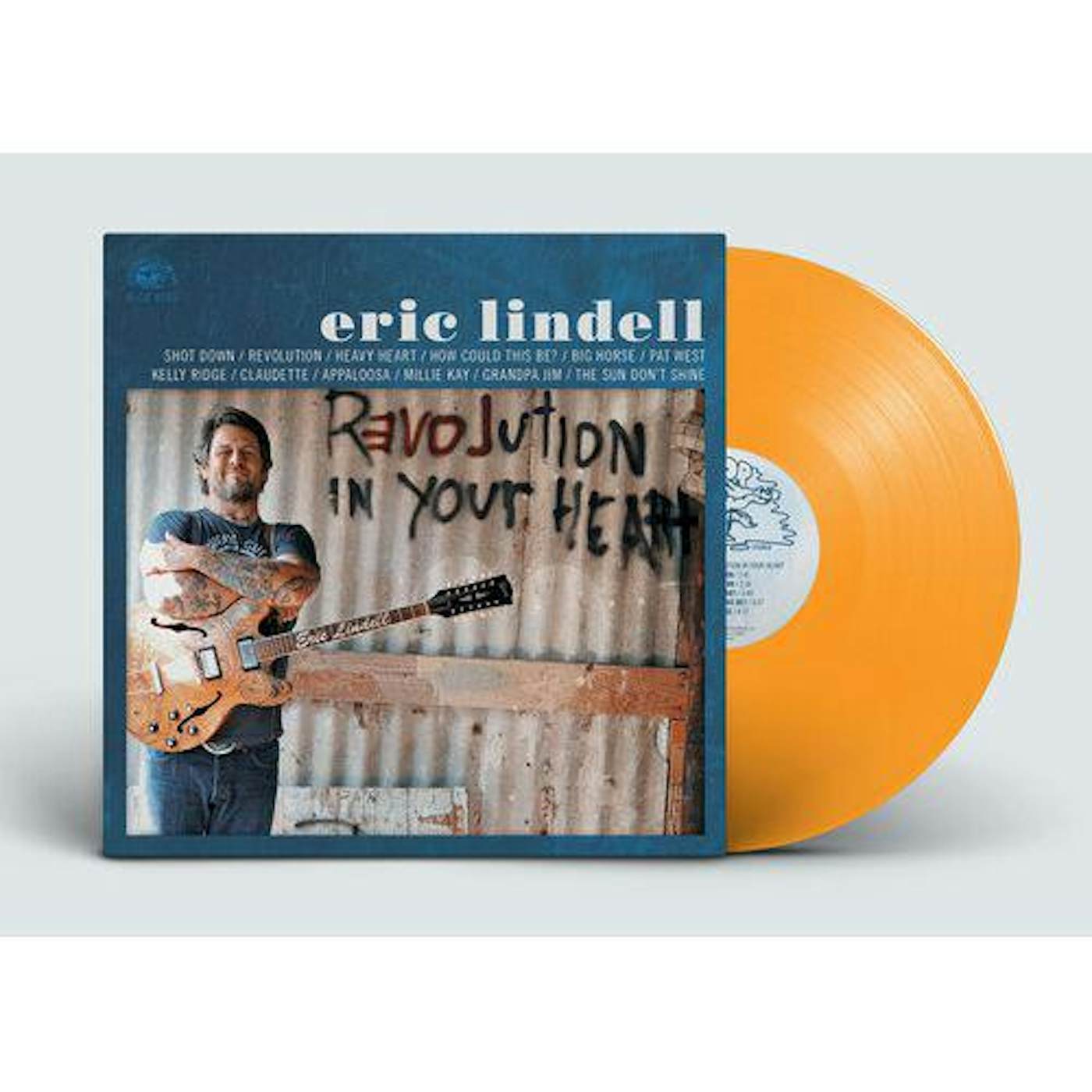 Eric Lindell REVOLUTION IN YOUR HEART (Orange) Vinyl Record