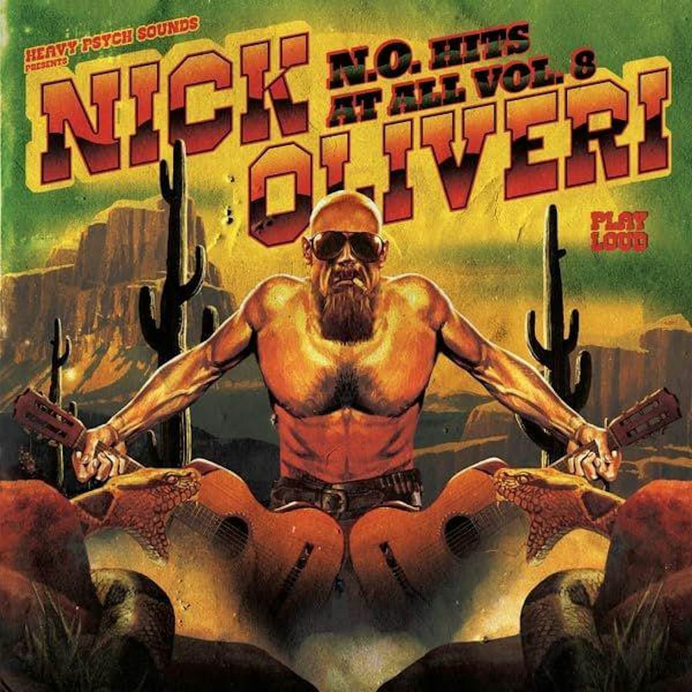 Nick Oliveri N.O. Hits At All, Vol. 8 (Red/Yellow Splatter) Vinyl Record