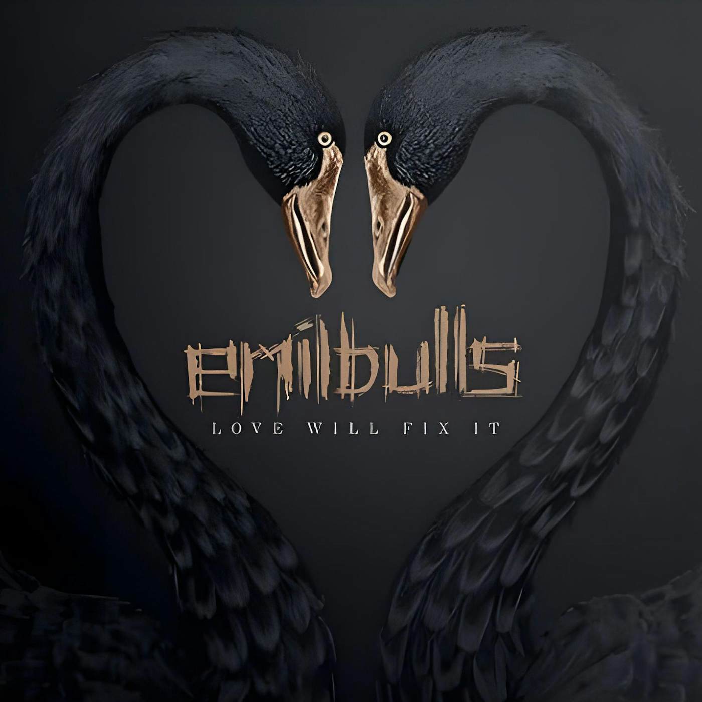 Emil Bulls Love Will Fix It - Gold & Black Inkspot Vinyl Record