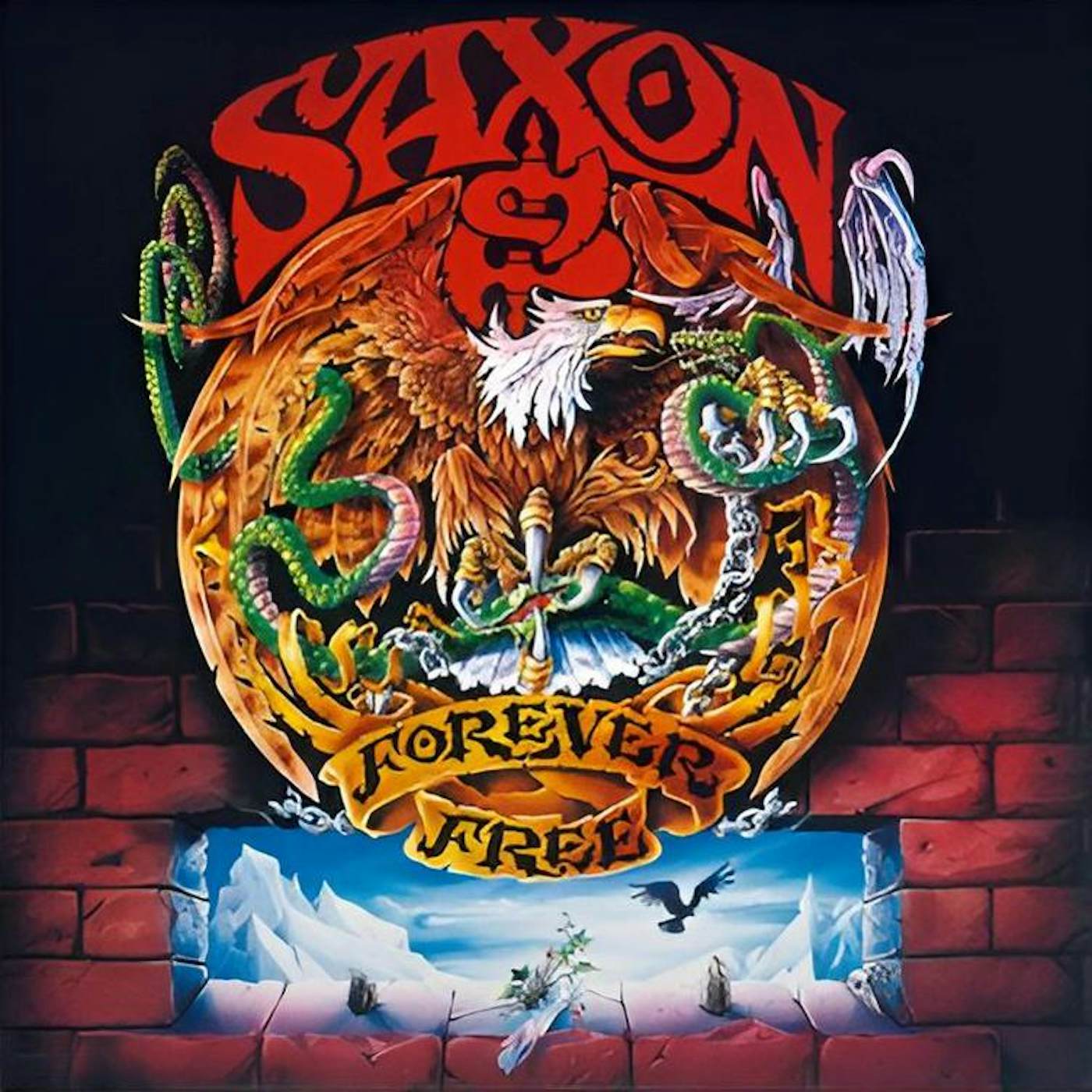 Saxon Forever Free (Translucent Blue/180G) Vinyl Record