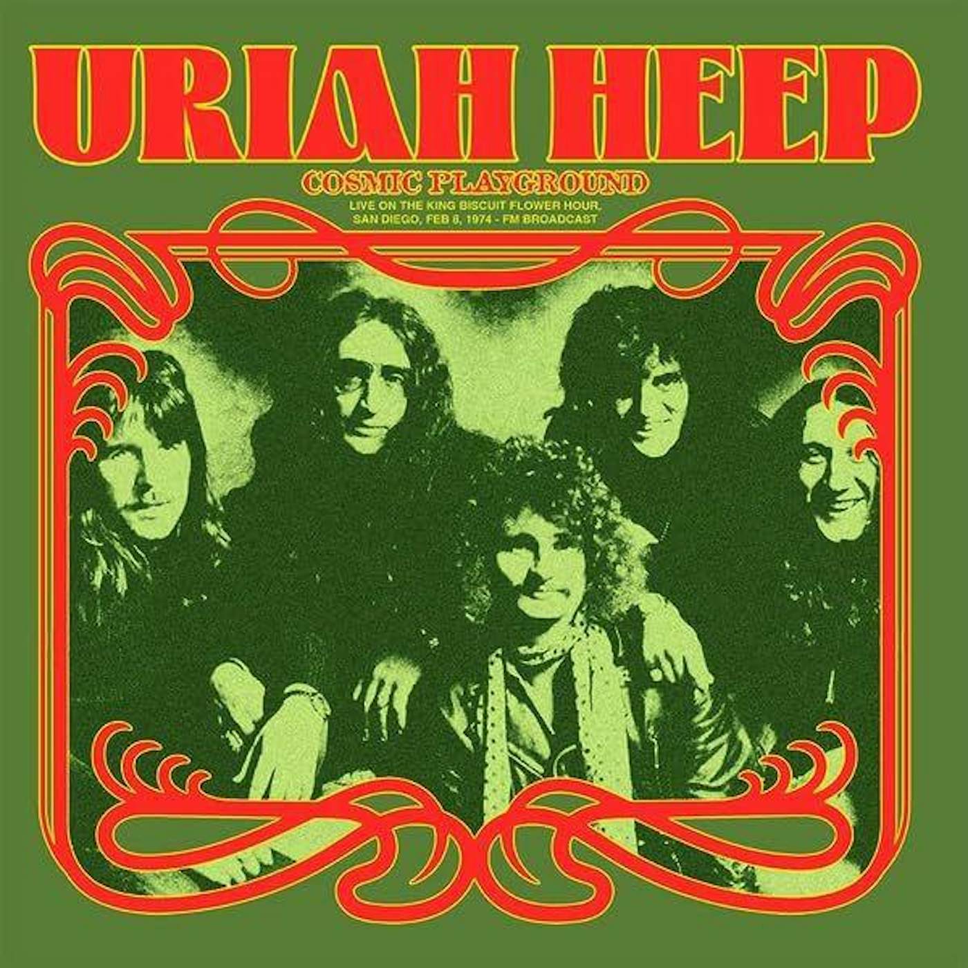 Uriah Heep Cosmic Playground: Live On The King Biscuit Flower Hour, San Diego, Feb 8, 1974 (Green) Vinyl Record