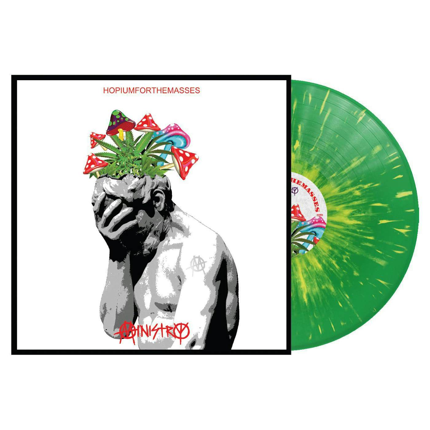 Ministry Hopiumforthemasses (Green & Yellow Splatter) Vinyl Record