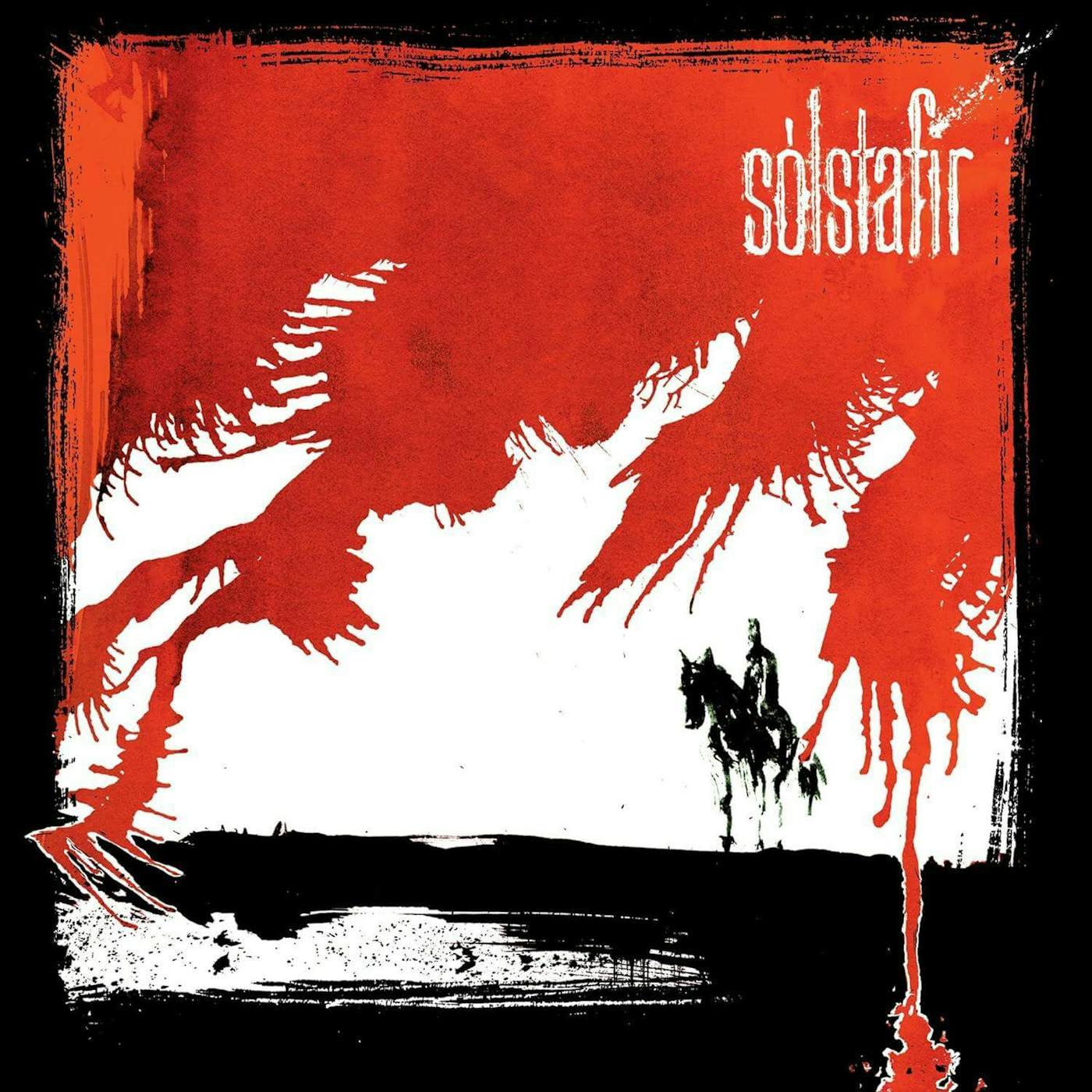 Sólstafir SVARTIR SANDAR (RED & BLACK MARBLED VINYL/2LP) Vinyl Record
