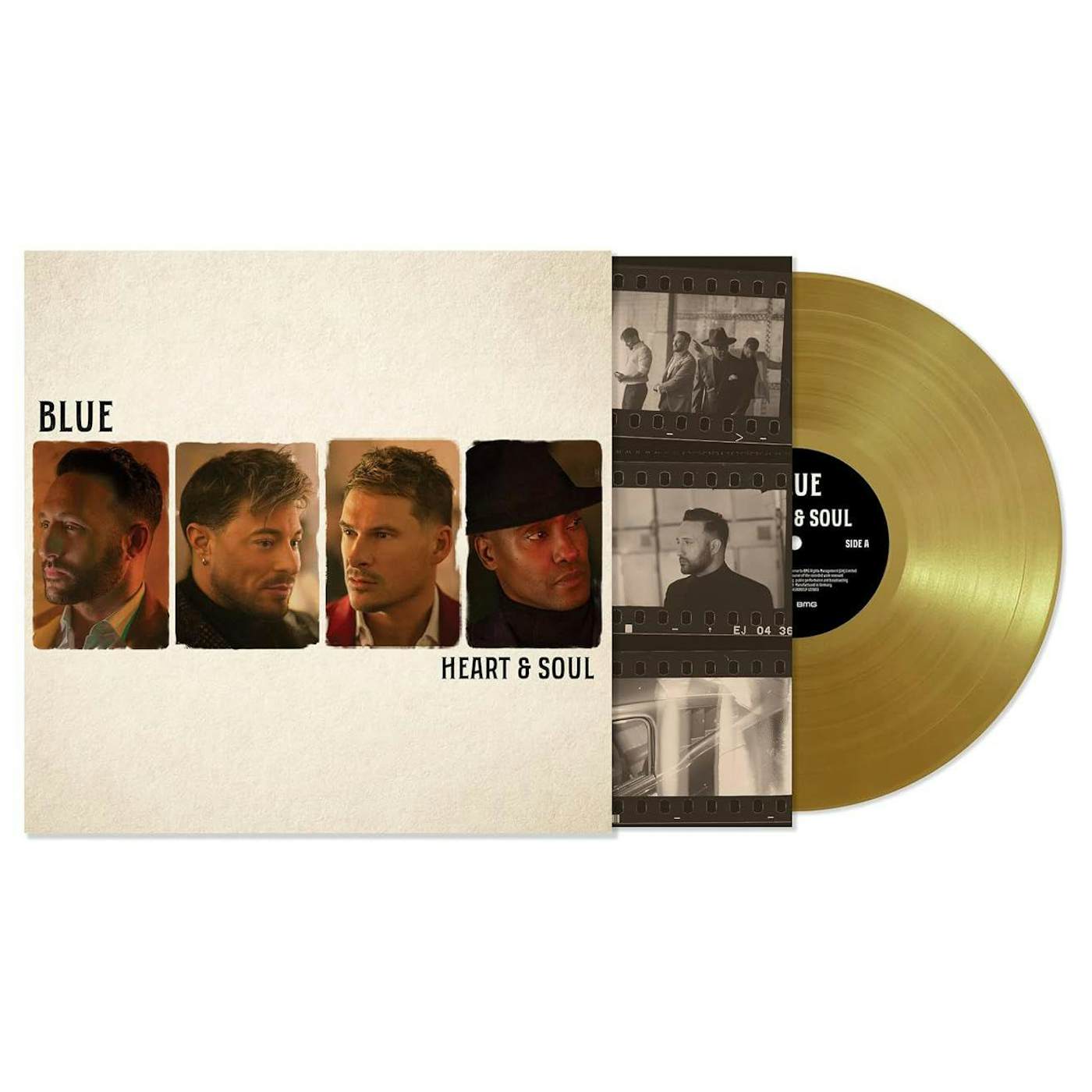 Blue Heart & Soul (Gold) Vinyl Record