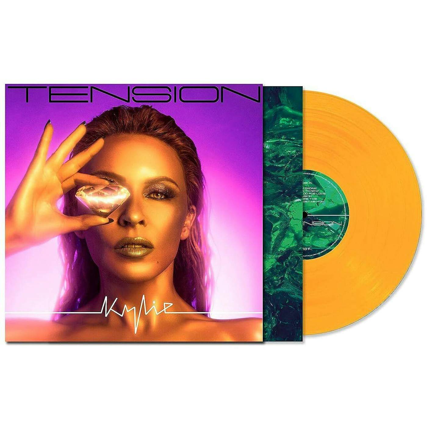 Kylie Minogue Tension (Transparent Orange) Vinyl Record