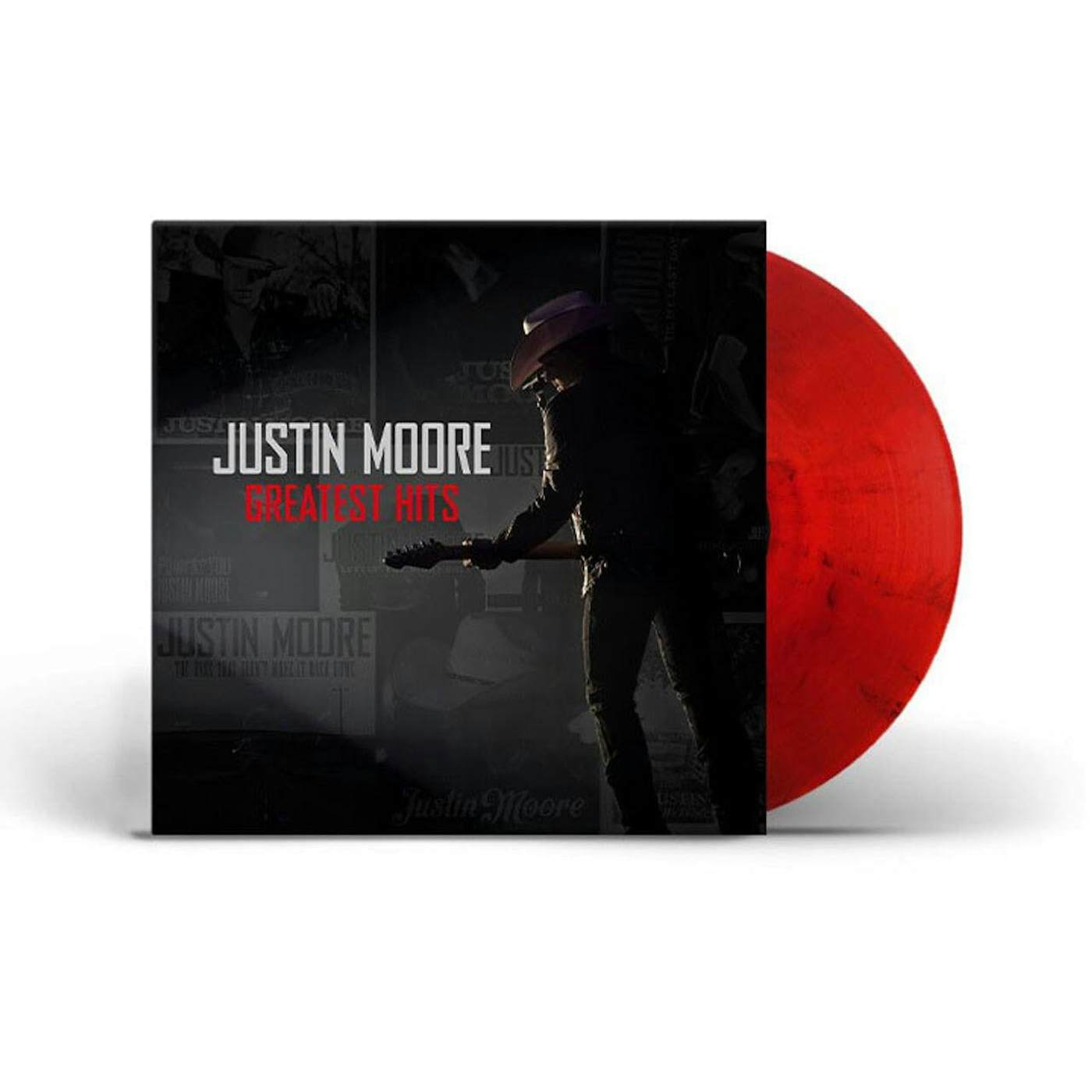 Justin Moore Greatest Hits (Red Smoke) Vinyl Record