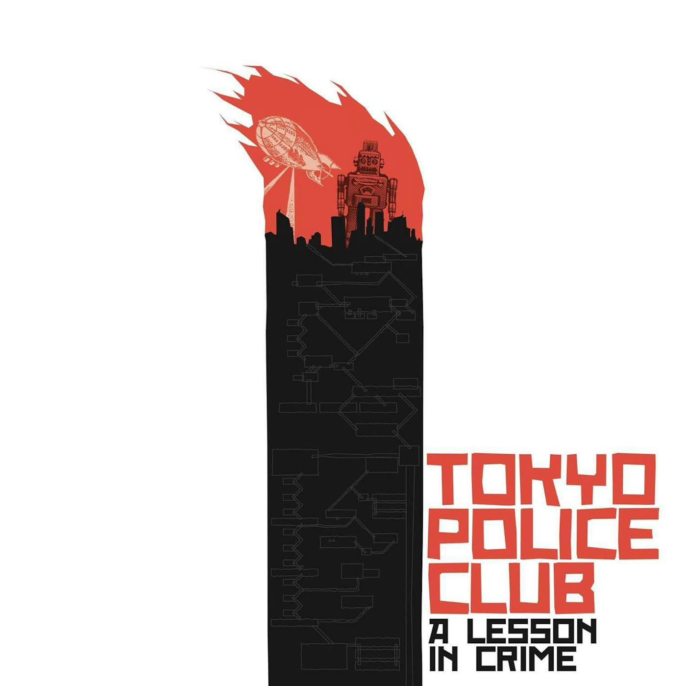 Tokyo Police Club A Lesson In Crime / Smith (Red, Orange, Yellow) Vinyl Record 