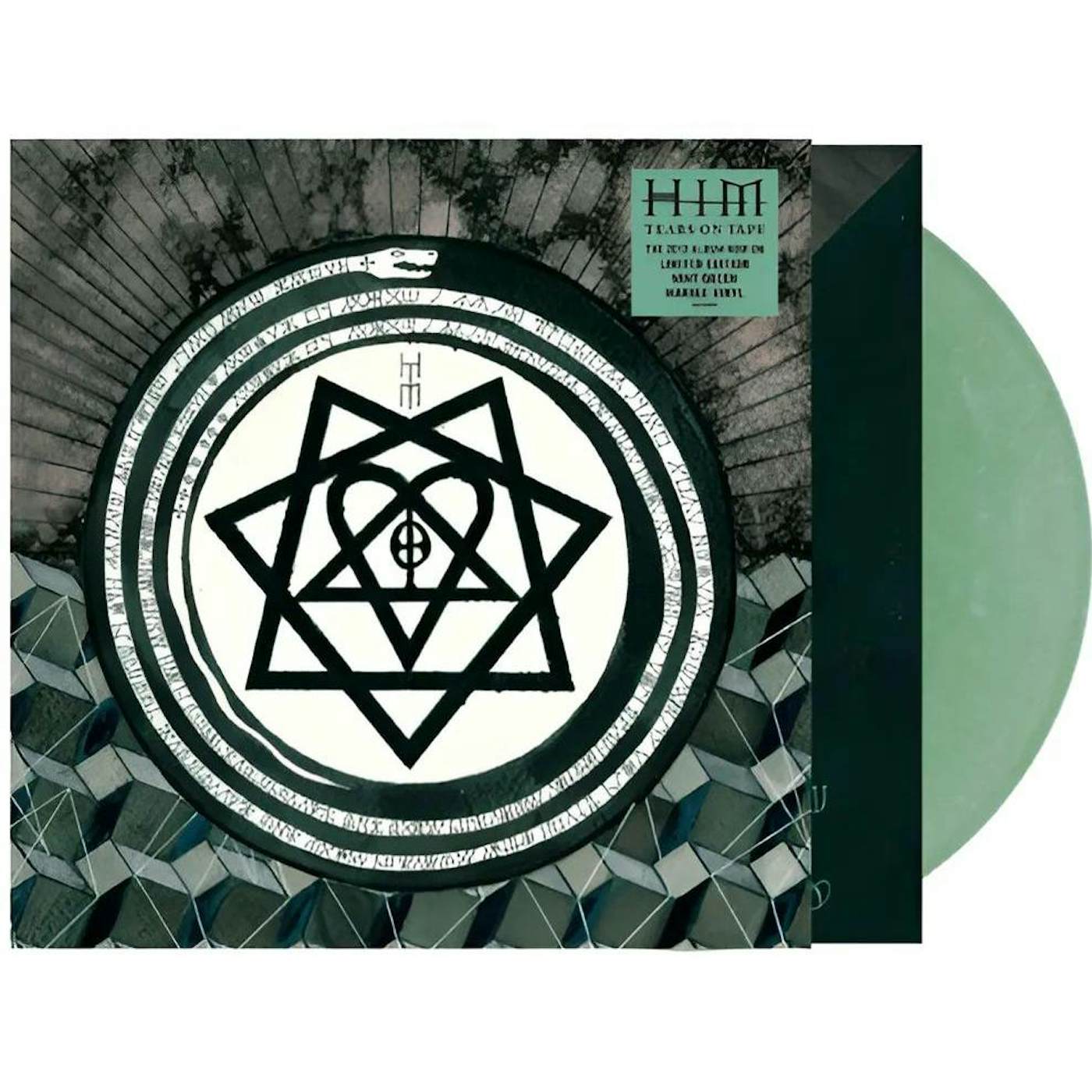 HIM Tears On Tape (Mint Green Marble Limited Edition) Vinyl Record