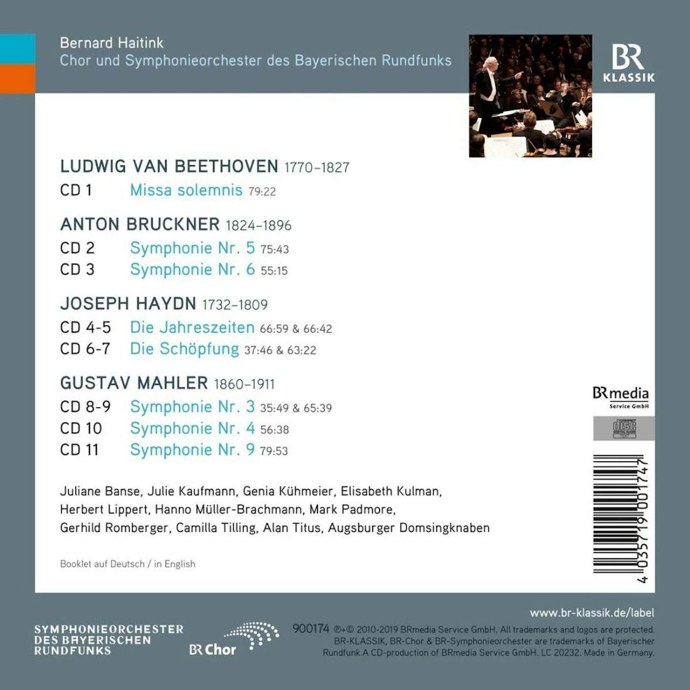 Ludwig van Beethoven Bernard Haitink Portrait (11CD Box Set)
