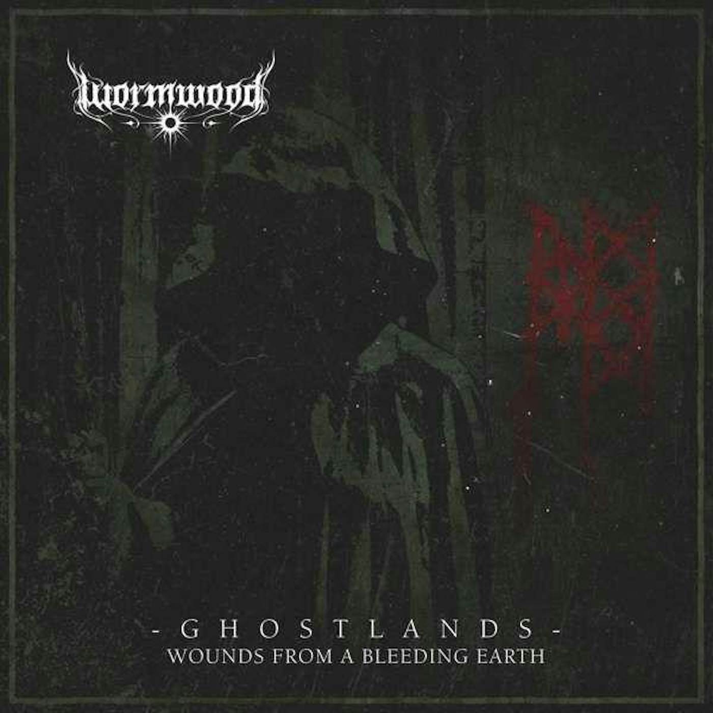 Wormwood GHOSTLANDS - WOUNDS FROM A BLEEDING EARTH (GREEN VINYL) Vinyl Record