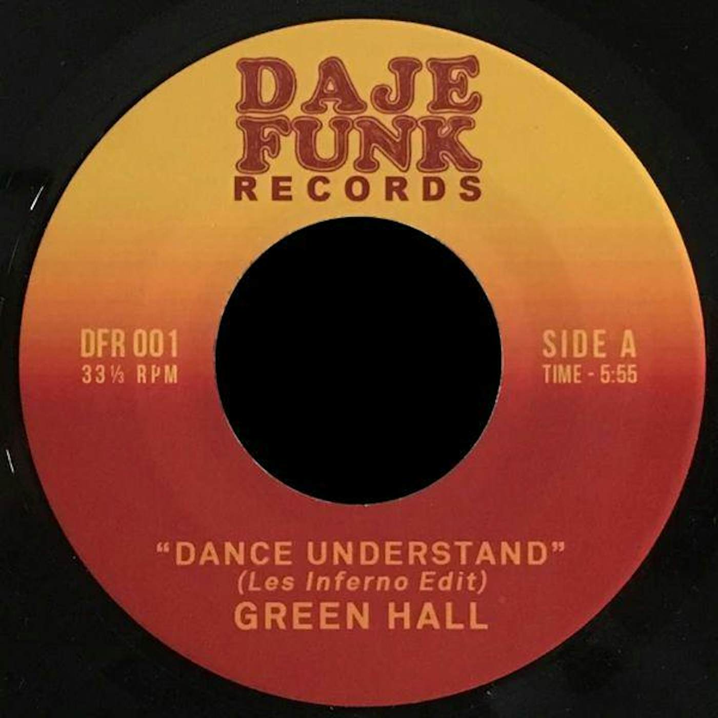 Green Hall / Ron Jay DANCE UNDERSTAND / SOME MORE Vinyl Record